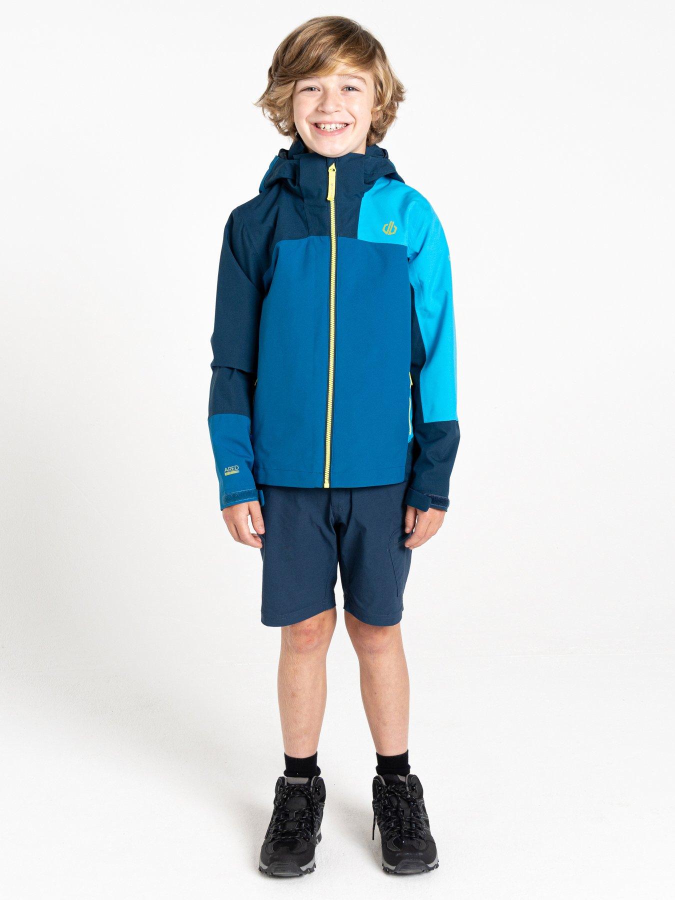 Image 3 of 6 of Dare 2b Kids Explore II Waterproof Shell Jacket- Blue