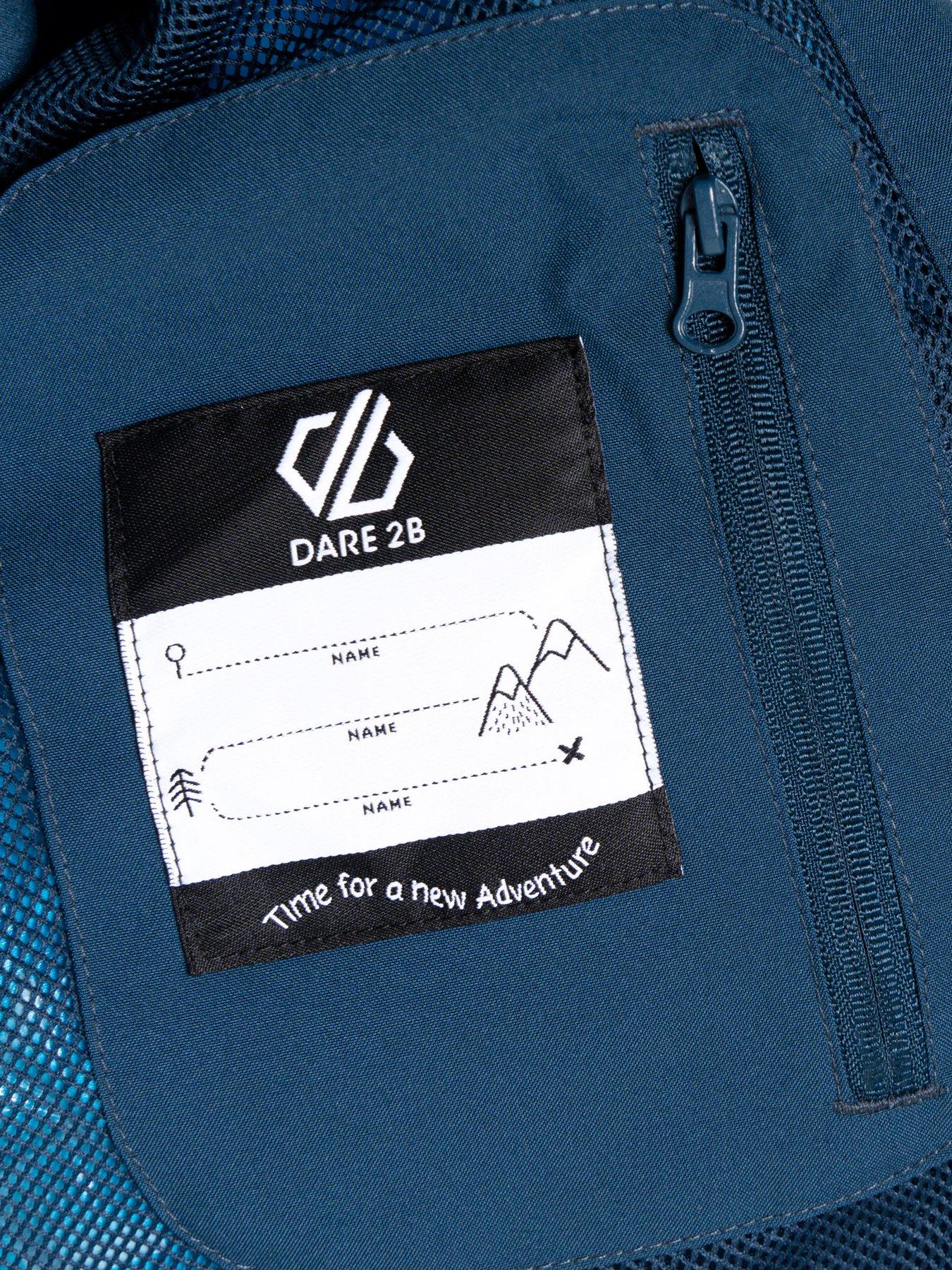 Image 5 of 6 of Dare 2b Kids Explore II Waterproof Shell Jacket- Blue