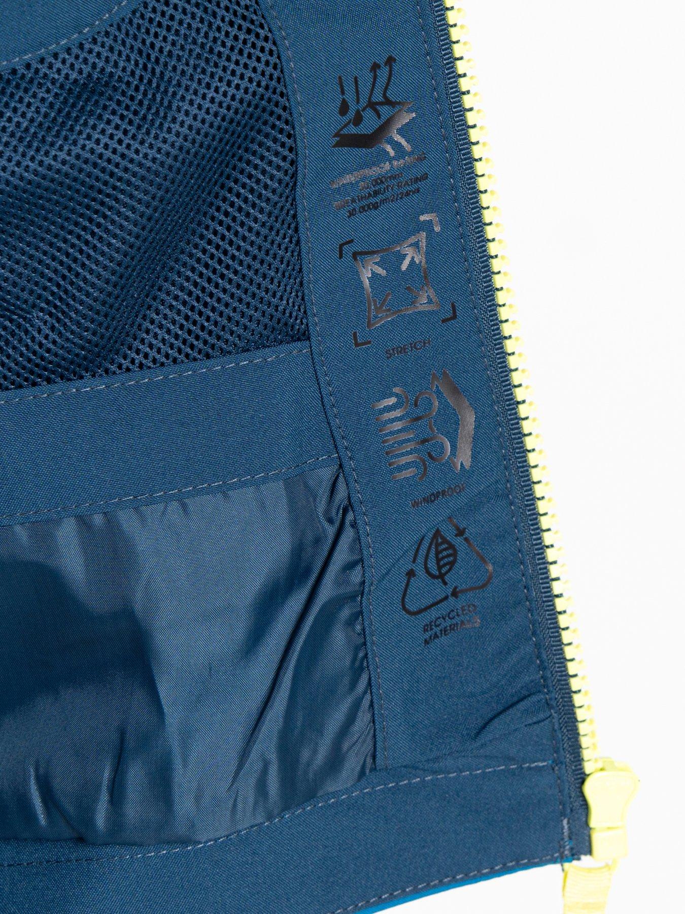 Image 6 of 6 of Dare 2b Kids Explore II Waterproof Shell Jacket- Blue