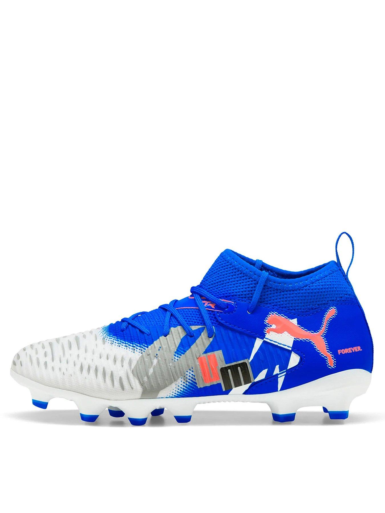 Image 1 of 6 of Puma Junior Future 8 Match Creativity Firm Ground Football Boot - White