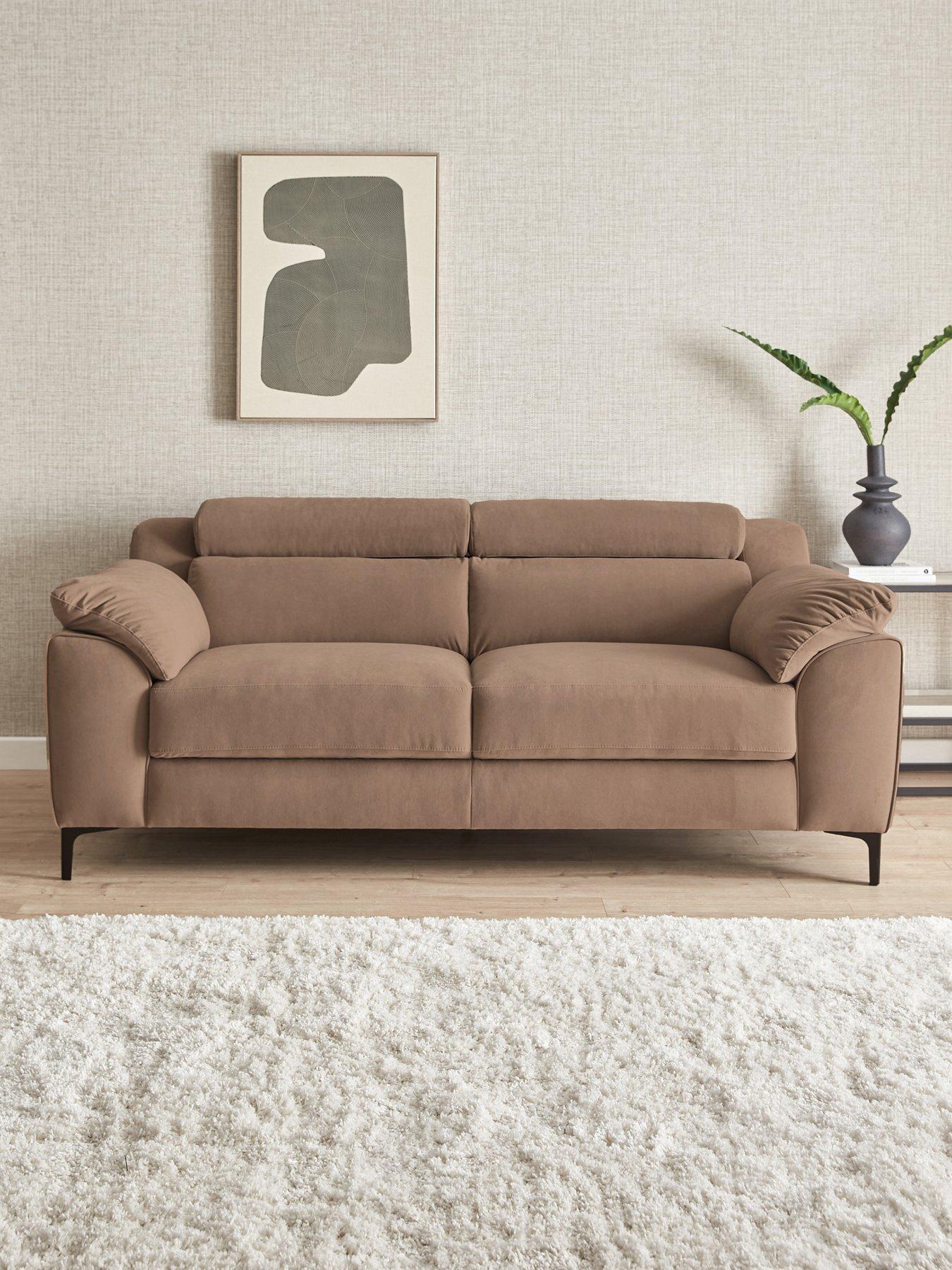 undefined Livorno 3 Seater Fabric Sofa