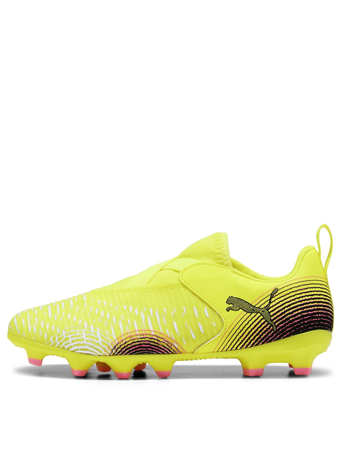 undefined Junior Future 8 Match Laceless Firm Ground Football Boots - Yellow