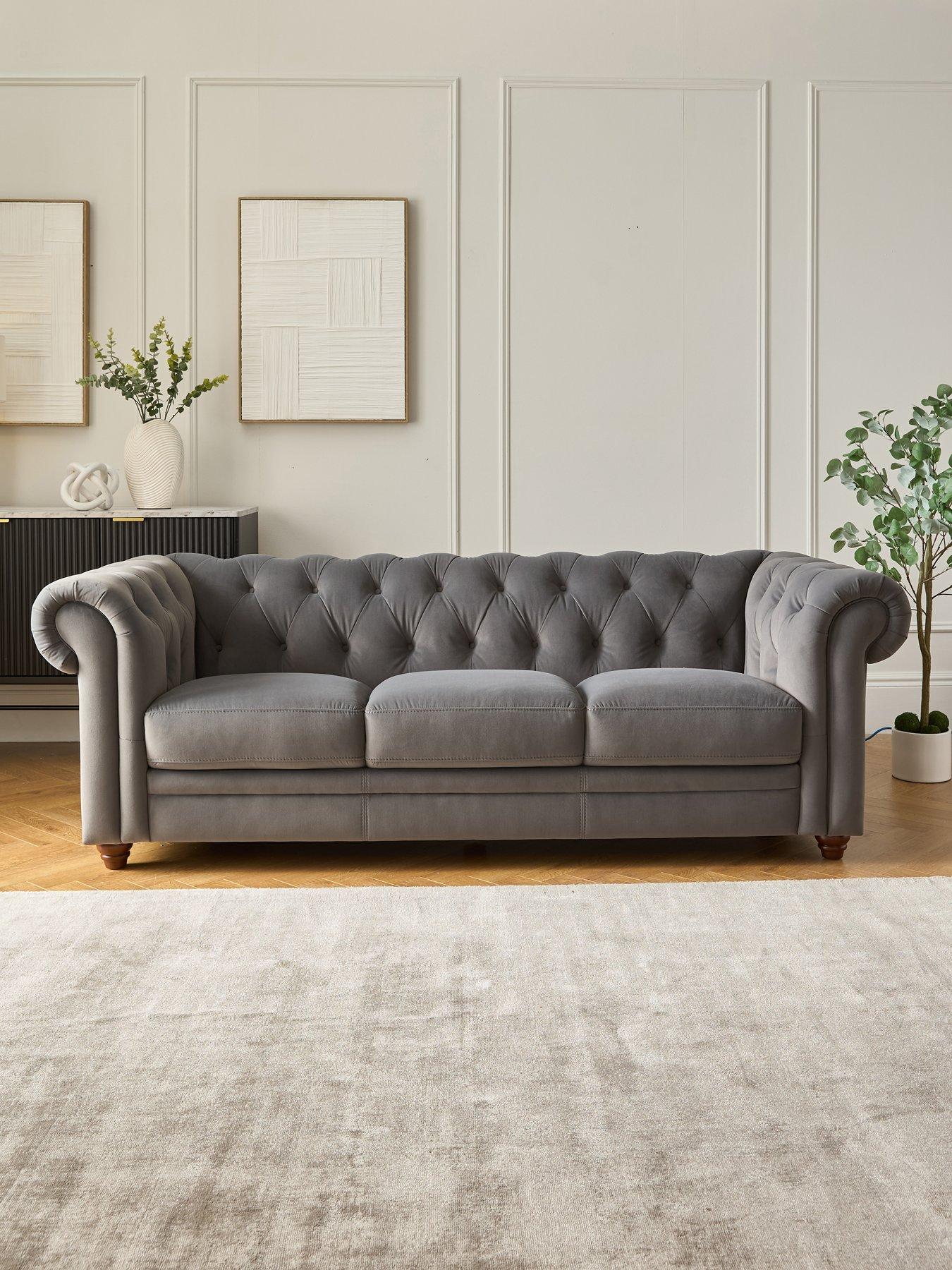 undefined Cheltenham 3 Seater Standard Back Fabric Sofa