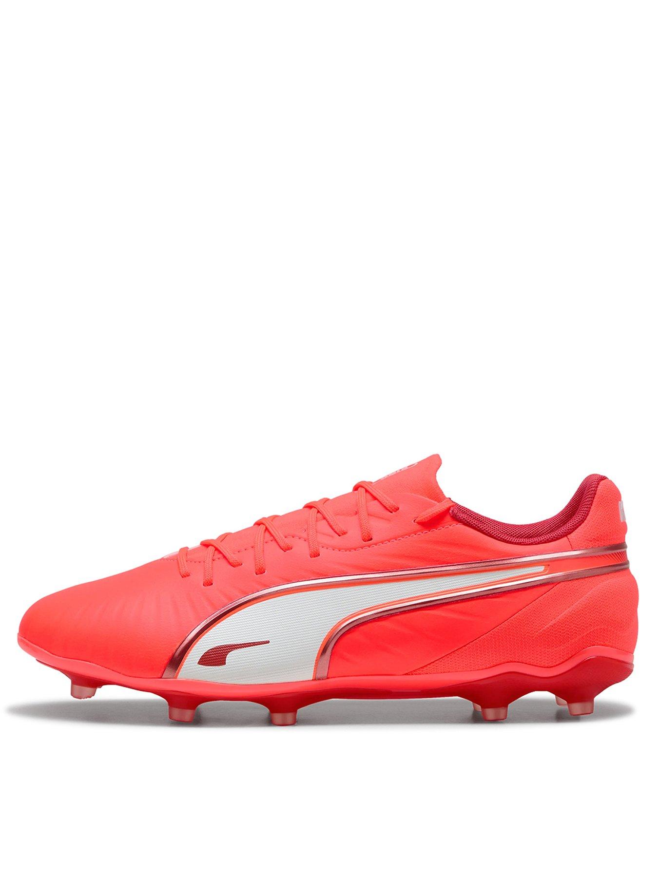 Puma Mens King Match Firm Ground Football Boots - Red - Red