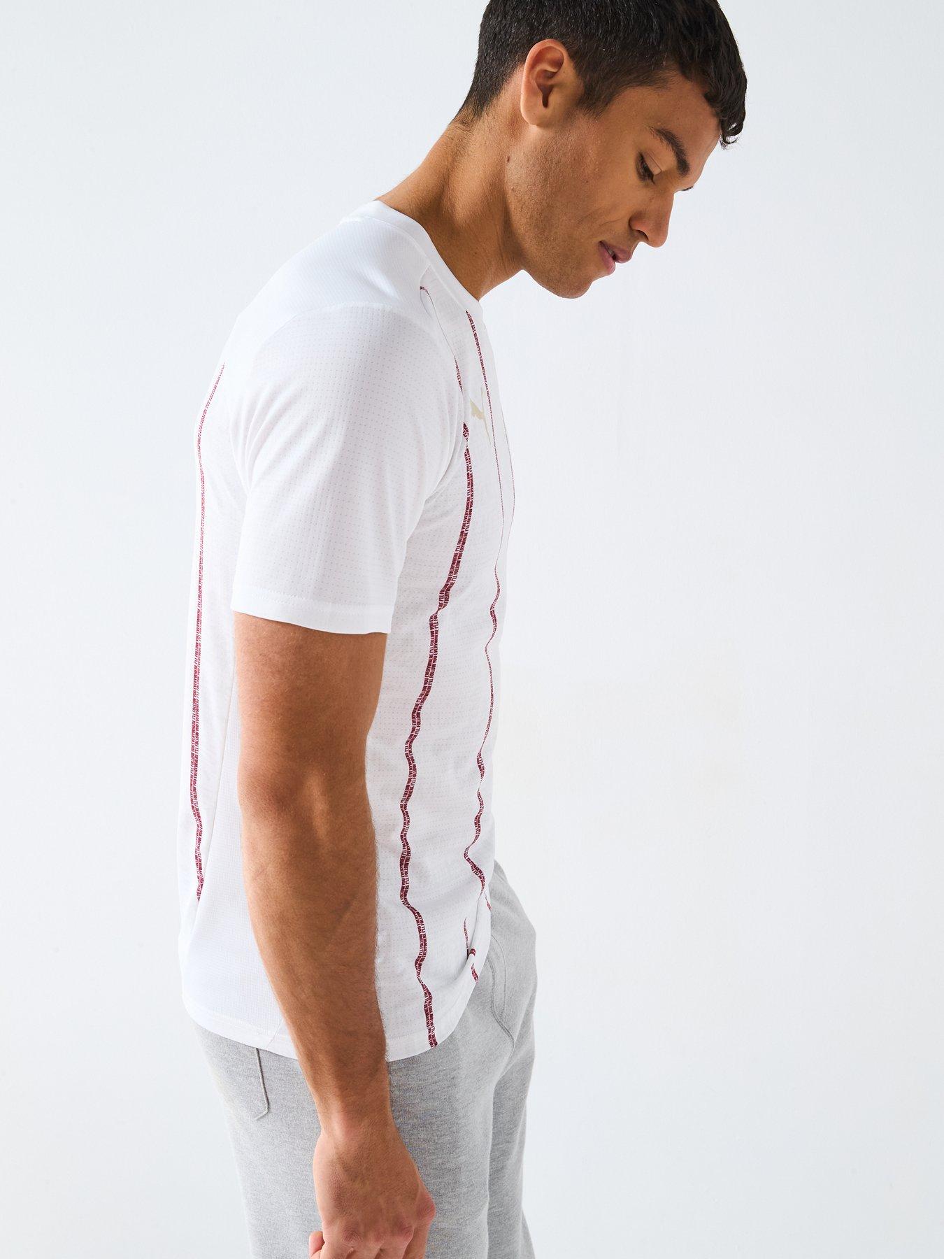 Image 5 of 6 of Puma Mens Mcfc Prematch Short Sleeve Jersey - White