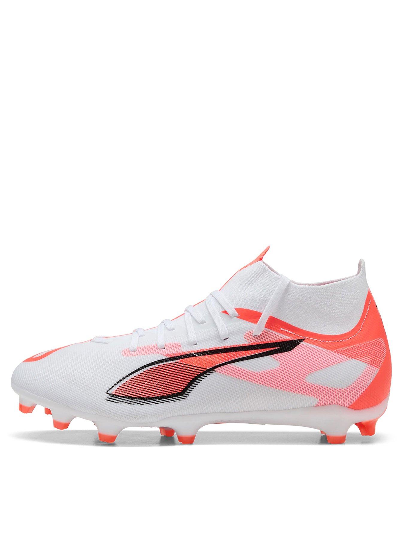 Puma Mens Ultra 5+ Match Laceless Firm Ground Football Boots -white