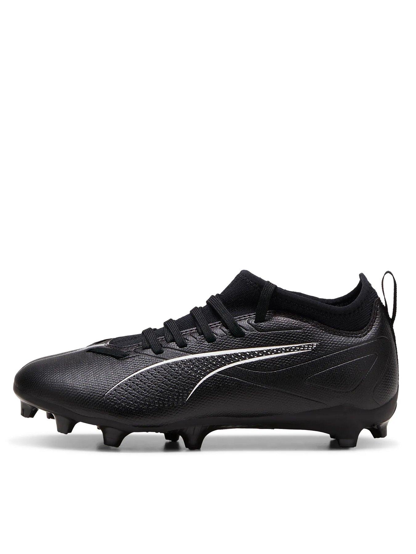 Puma Junior Ultra 5 Match Firm Ground Football Boots- Black