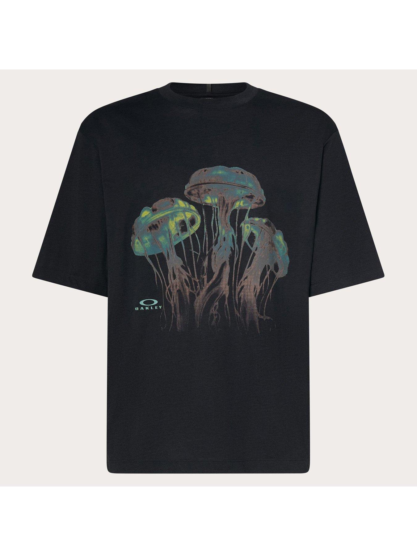 Image 6 of 6 of Oakley Mens Jellyfish T Shirt - Black