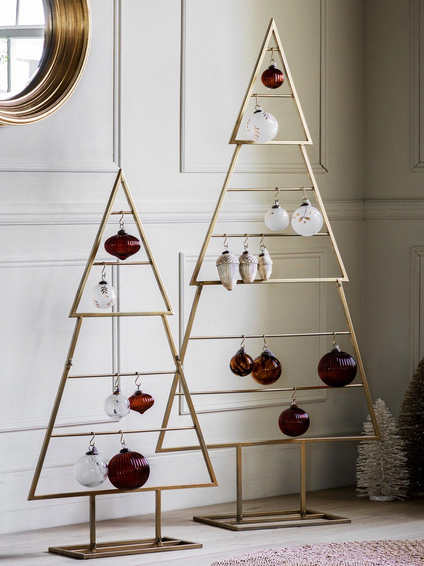 Product photograph of Gallery Gunnar Tree With Hooks Small Gold from very.co.uk