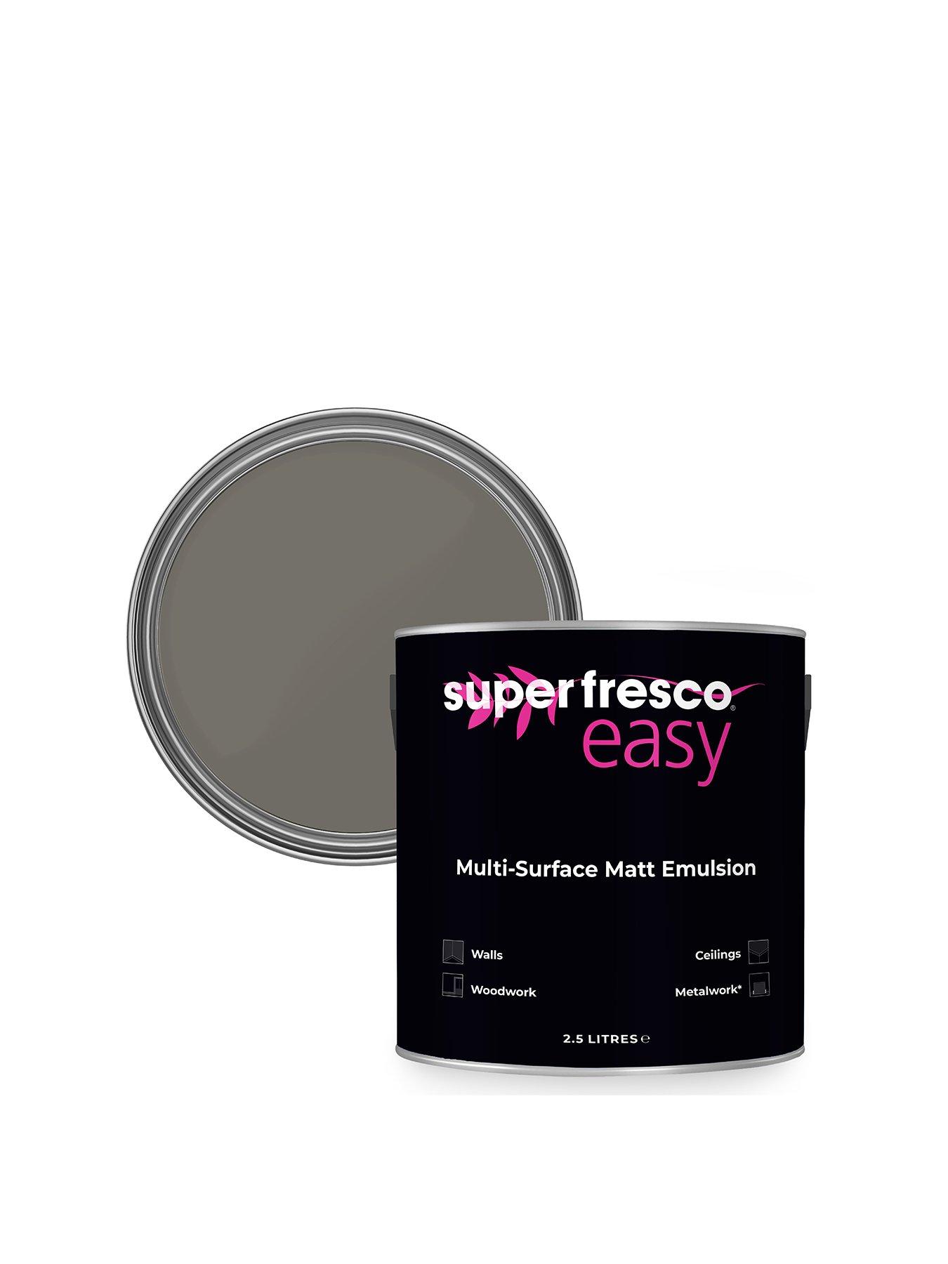 Product photograph of Superfresco Easy Paint Multi-surface Matt Emulsion 2 5l - Let S Stay Home from very.co.uk