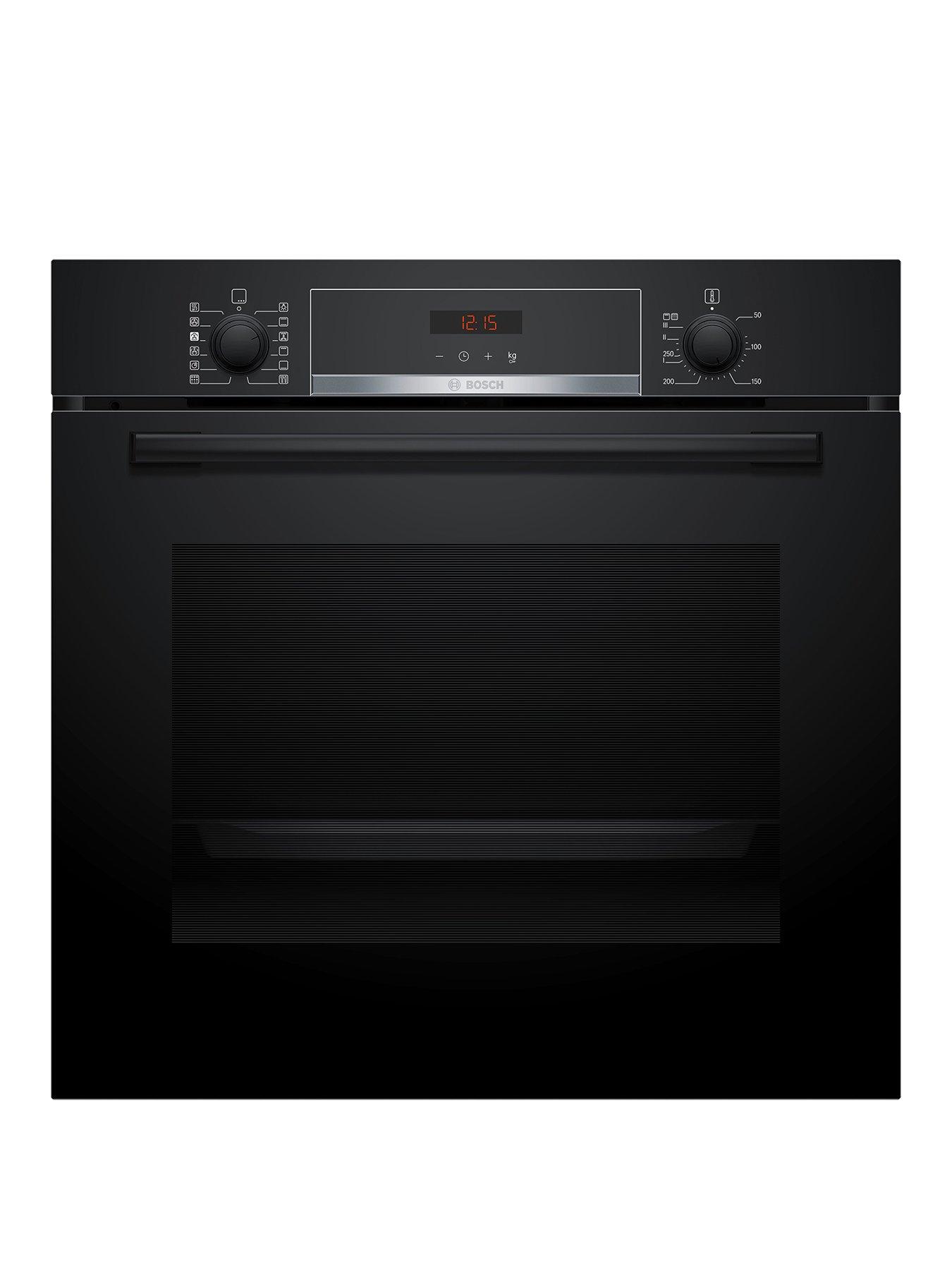 Bosch Series 4 HQA574BB3B Built-in Electric Single Oven with Pyrolytic Cleaning - Black