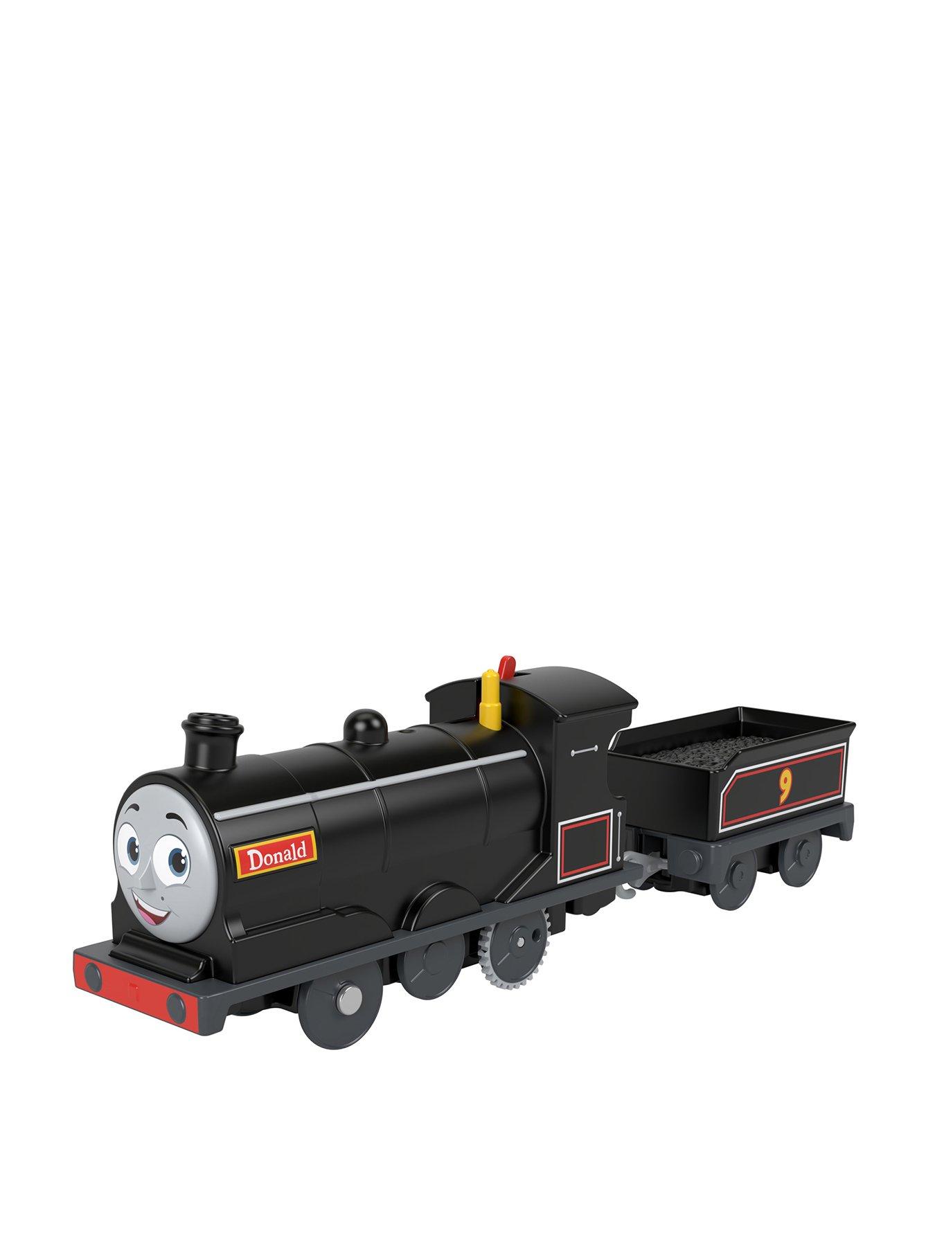 Thomas & Friends Donald Motorized Toy Train Engine with Cargo Car for Preschool Kids
