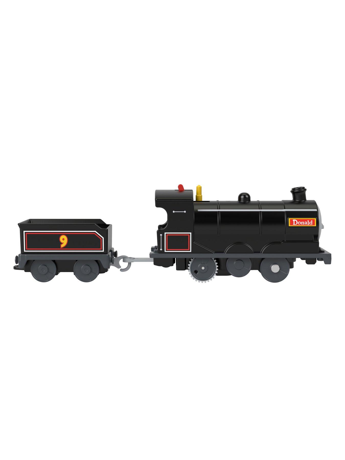 Thomas & Friends Donald Motorized Toy Train Engine with Cargo Car for ...