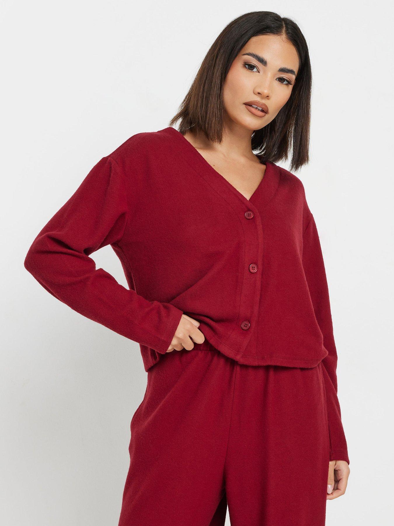 Image 1 of 3 of PixieGirl Petite Long Sleeve Cardigan - Red