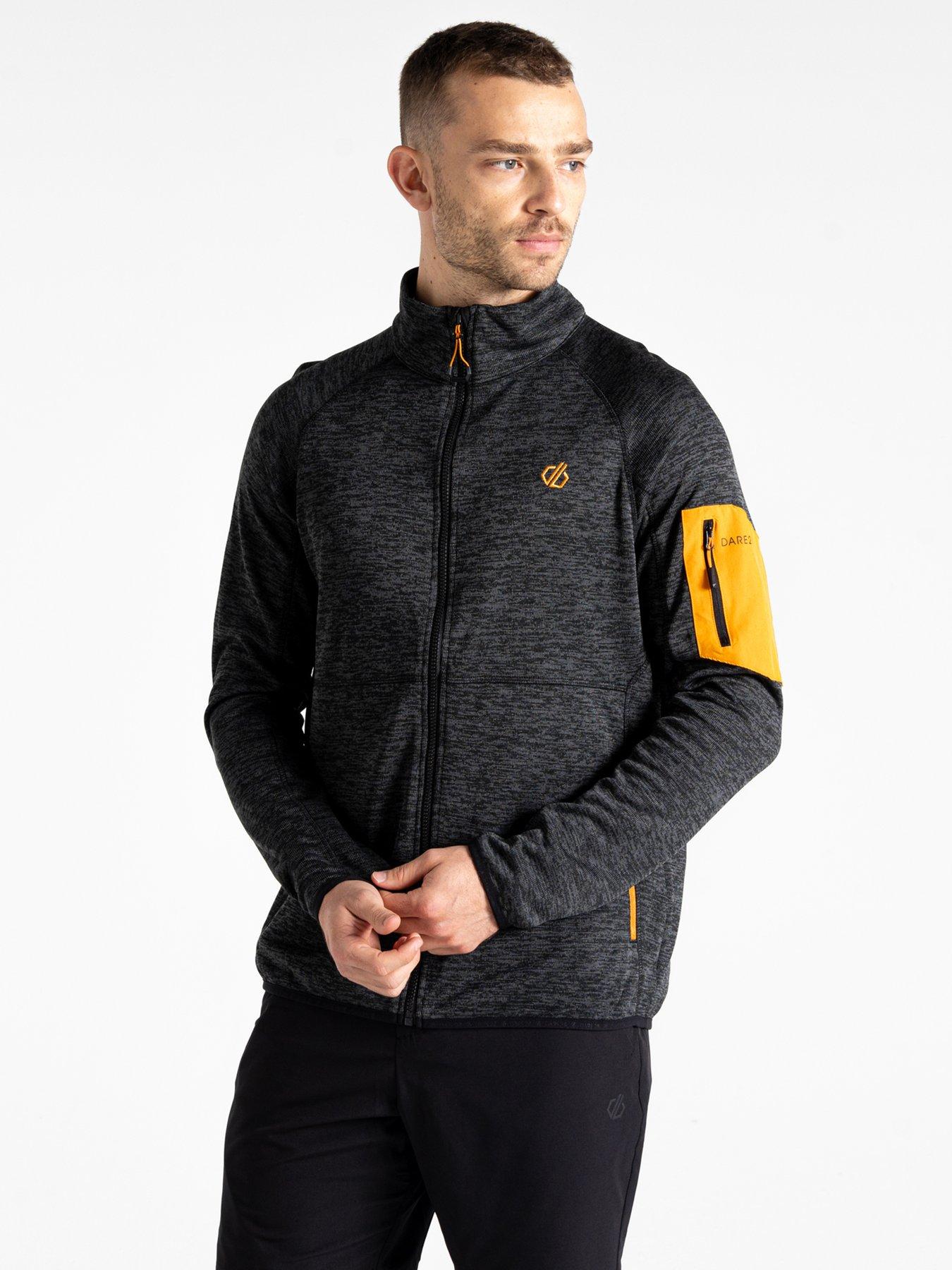 Image 1 of 6 of Dare 2b Men's Torrek Full Zip Fleece - Black