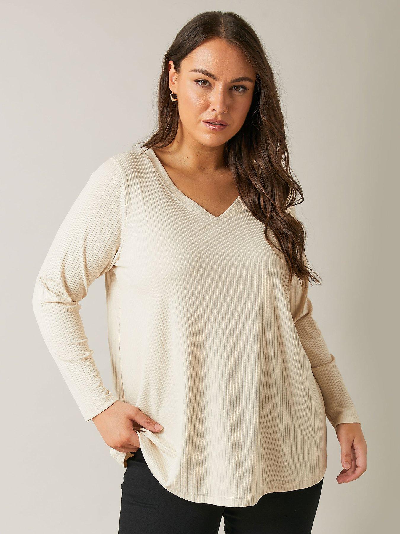 undefined Modal Long Sleeve Rib T-Shirt - Natural