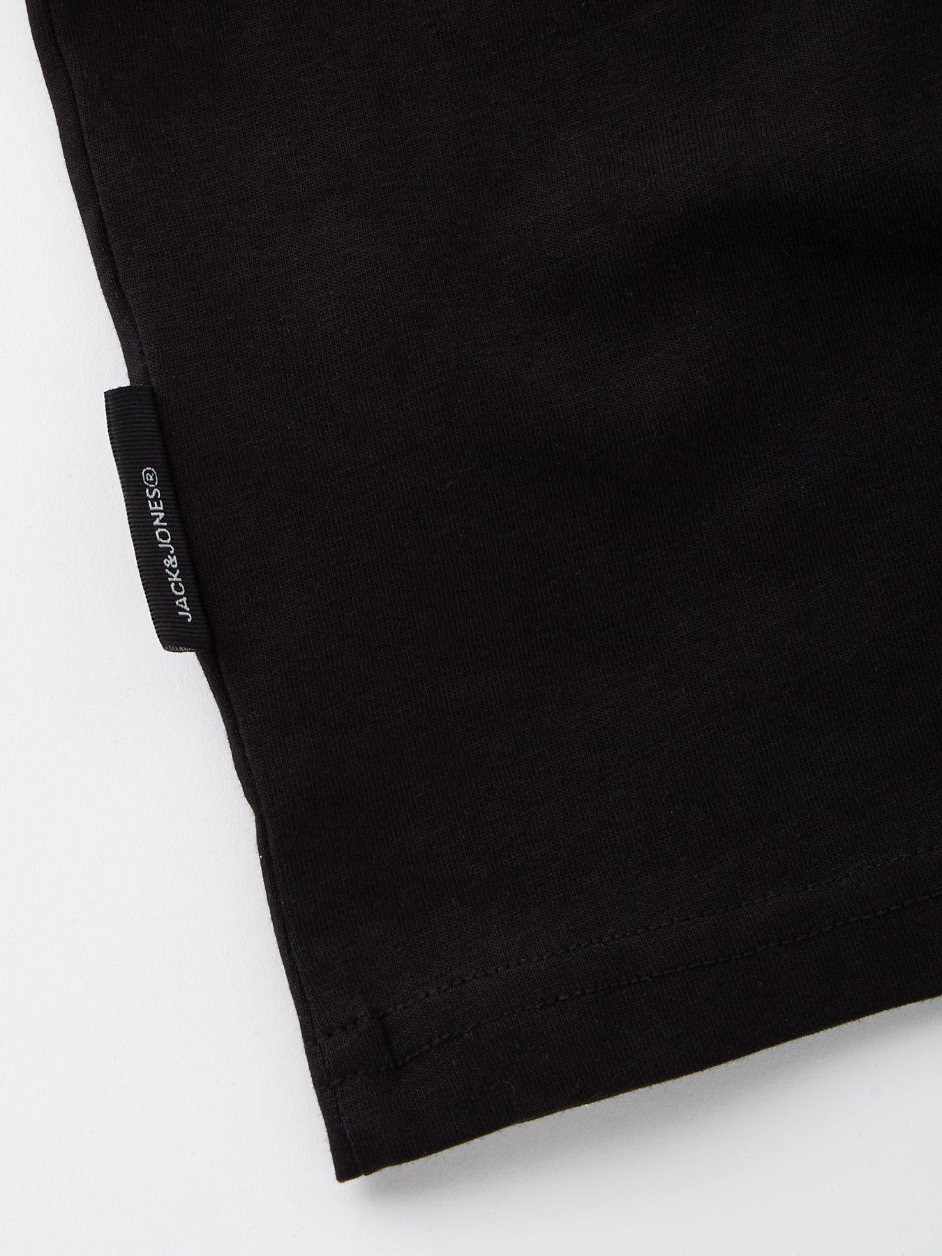Image 4 of 4 of Jack & Jones Junior Boys Back Print Short Sleeve T-Shirt - Black