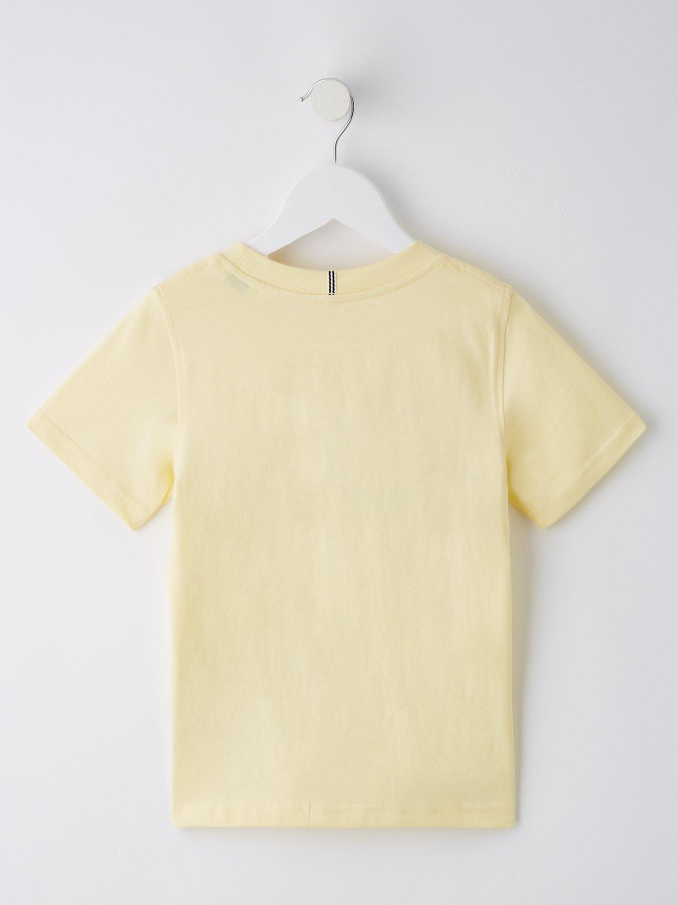 Image 2 of 4 of Jack & Jones Mini Younger Boys Frederiksberg Boxscript Short Sleeve T-Shirt - Double Cream