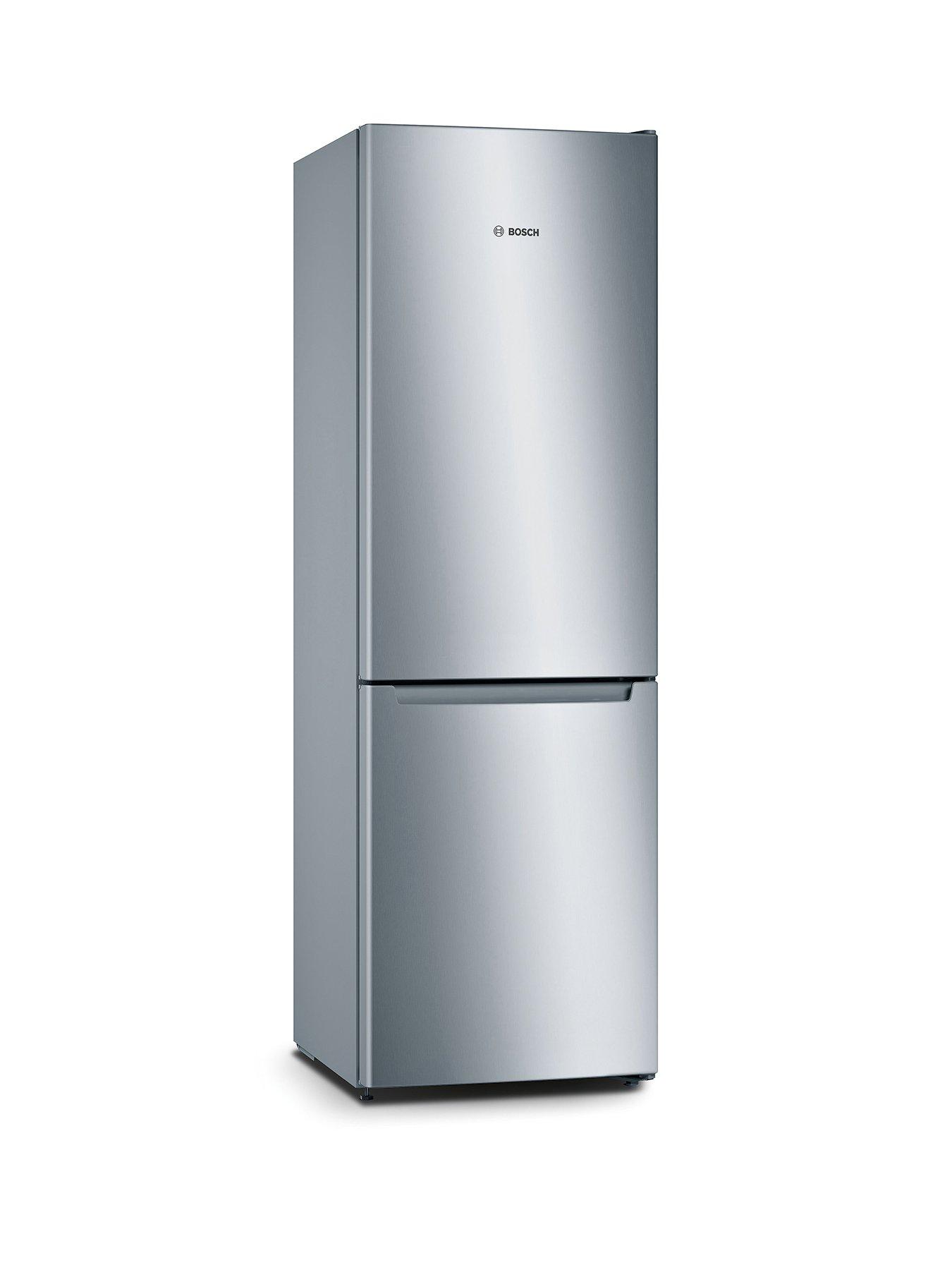 Bosch Series 2 KGN33NLEBG 176cm 50/50, Frost Free Fridge Freezer - Stainless Steel - E Rated