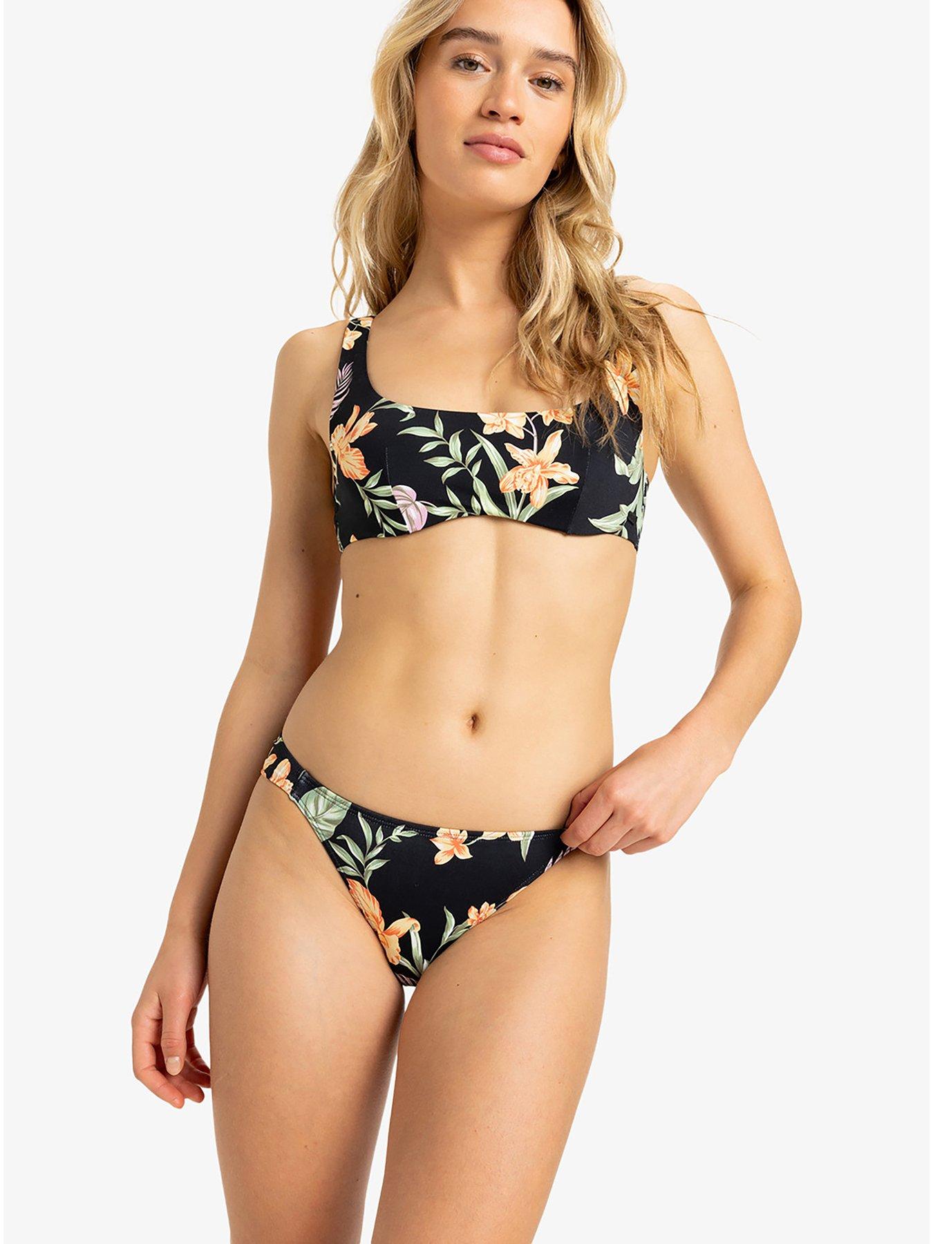 Roxy Womens Beach Classics Moderate Basic Pant Separate Bottom Swimsuit - Black