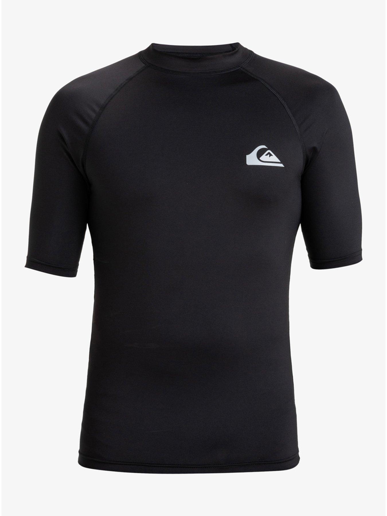 Quiksilver Mens Everyday Upf50 Short Sleeve Surf Rashguard - Black