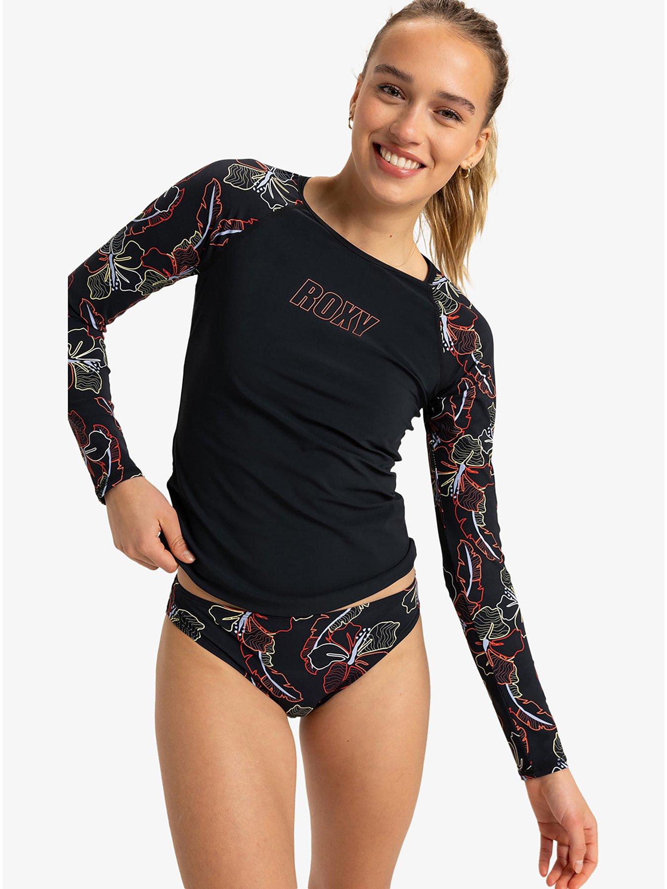 Roxy Womens Roxy Active Long Sleeve Lycra Surf Rashguard - Black