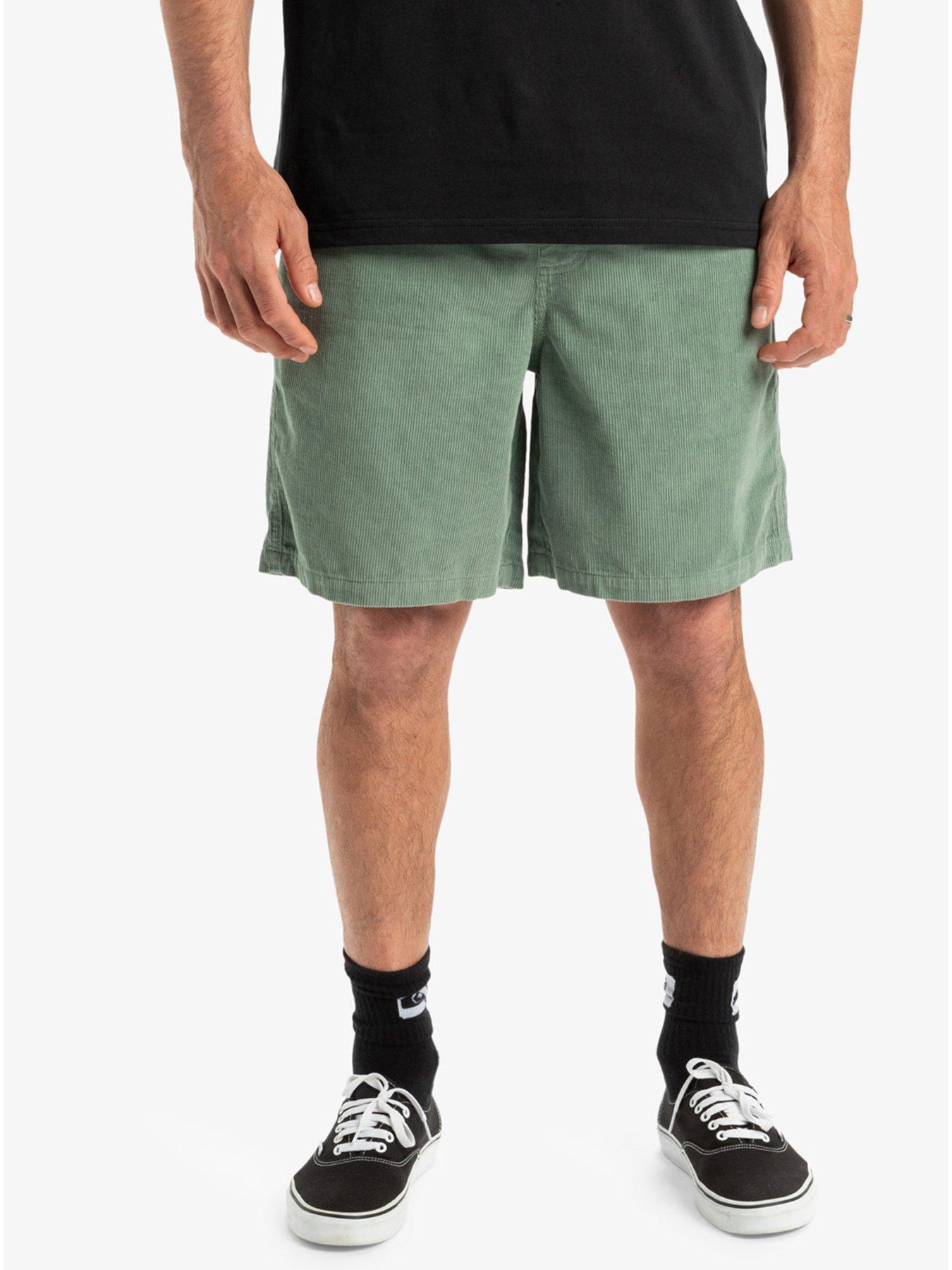 Image 1 of 4 of Quiksilver Mens Taxer Cord Shorts - Green