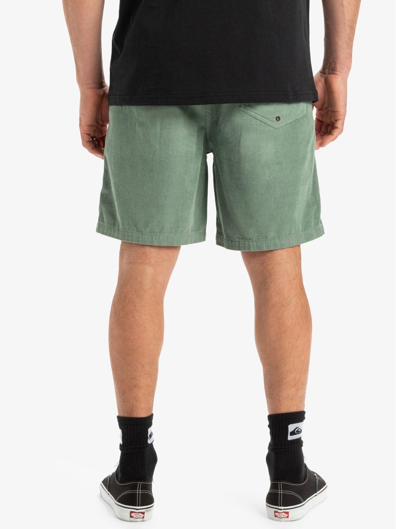 Image 2 of 4 of Quiksilver Mens Taxer Cord Shorts - Green