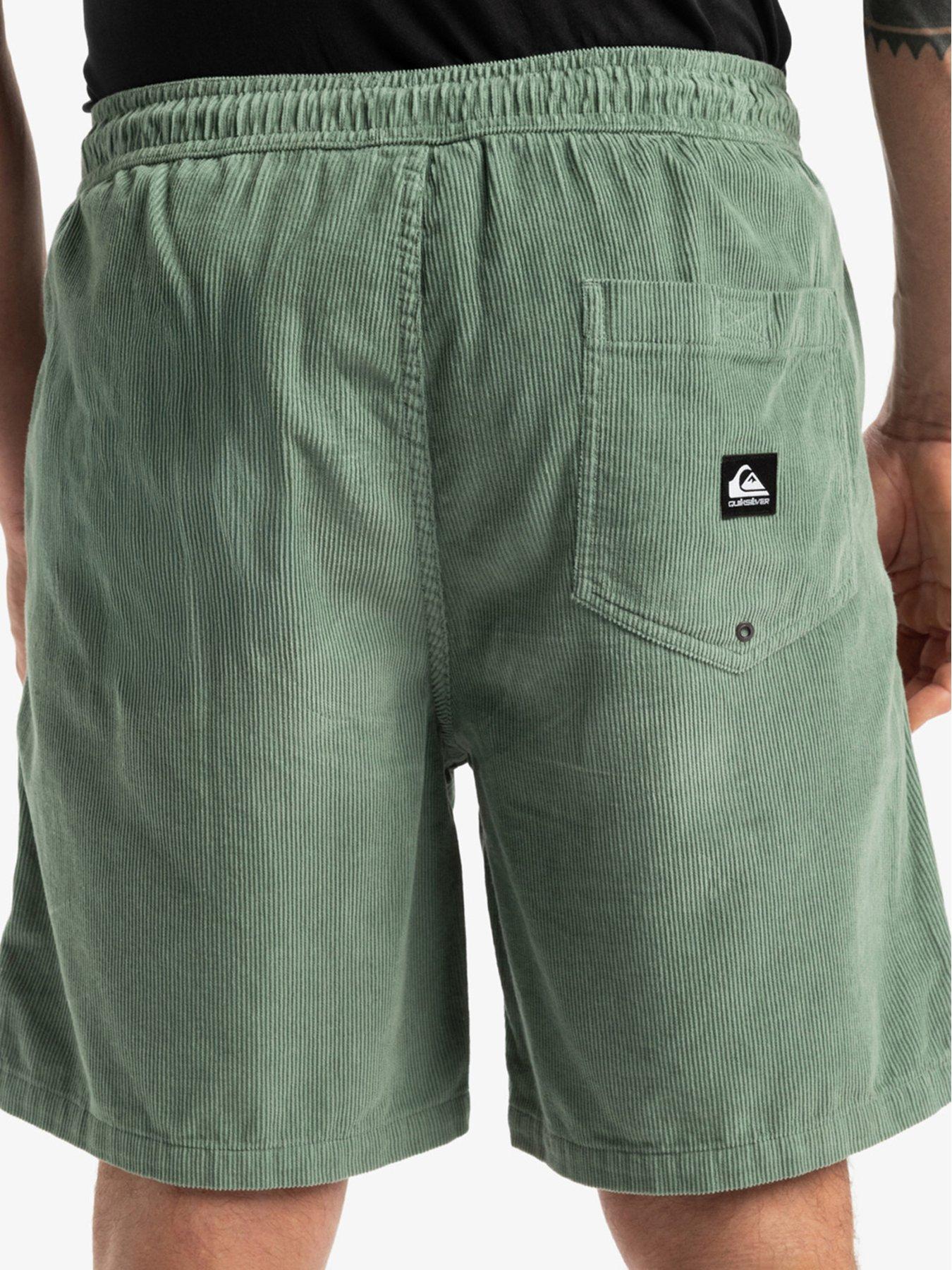 Image 3 of 4 of Quiksilver Mens Taxer Cord Shorts - Green