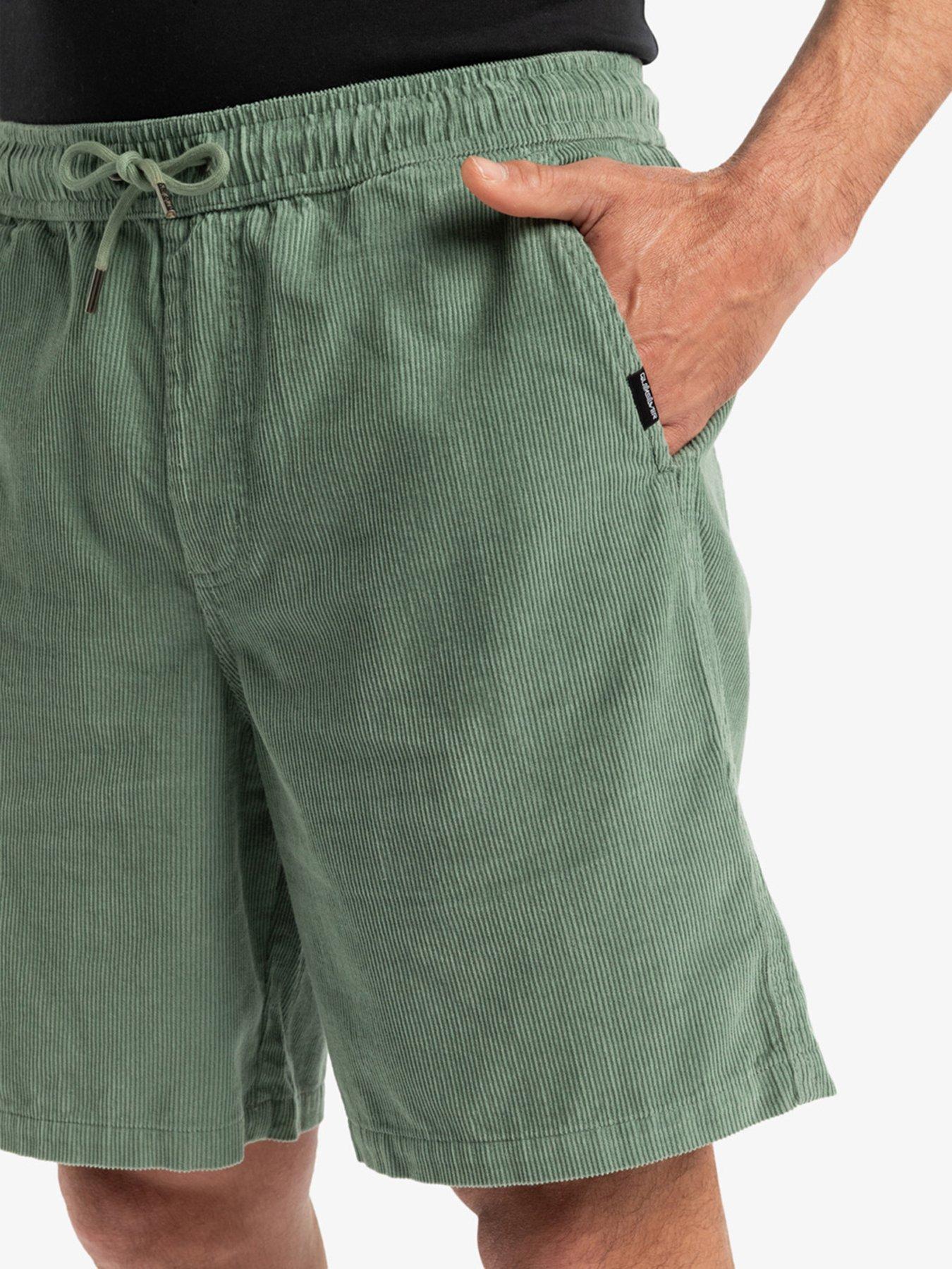 Image 4 of 4 of Quiksilver Mens Taxer Cord Shorts - Green