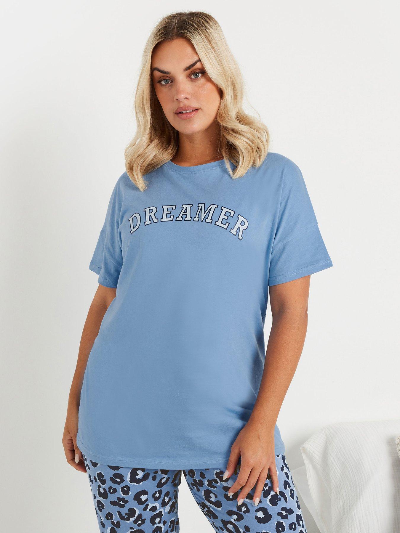 undefined Curve Dreamer Sleeptee Top - Blue