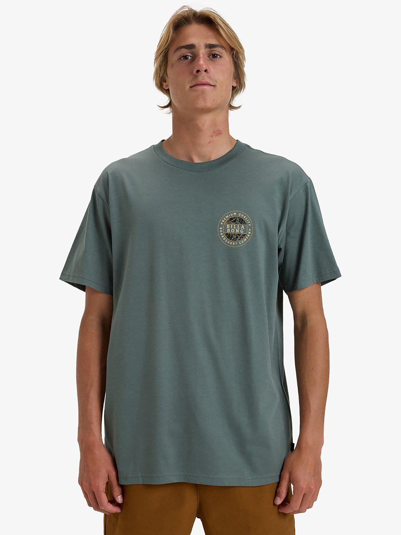 Billabong Mens Rotor Fill Short Sleeve Tops - Green
