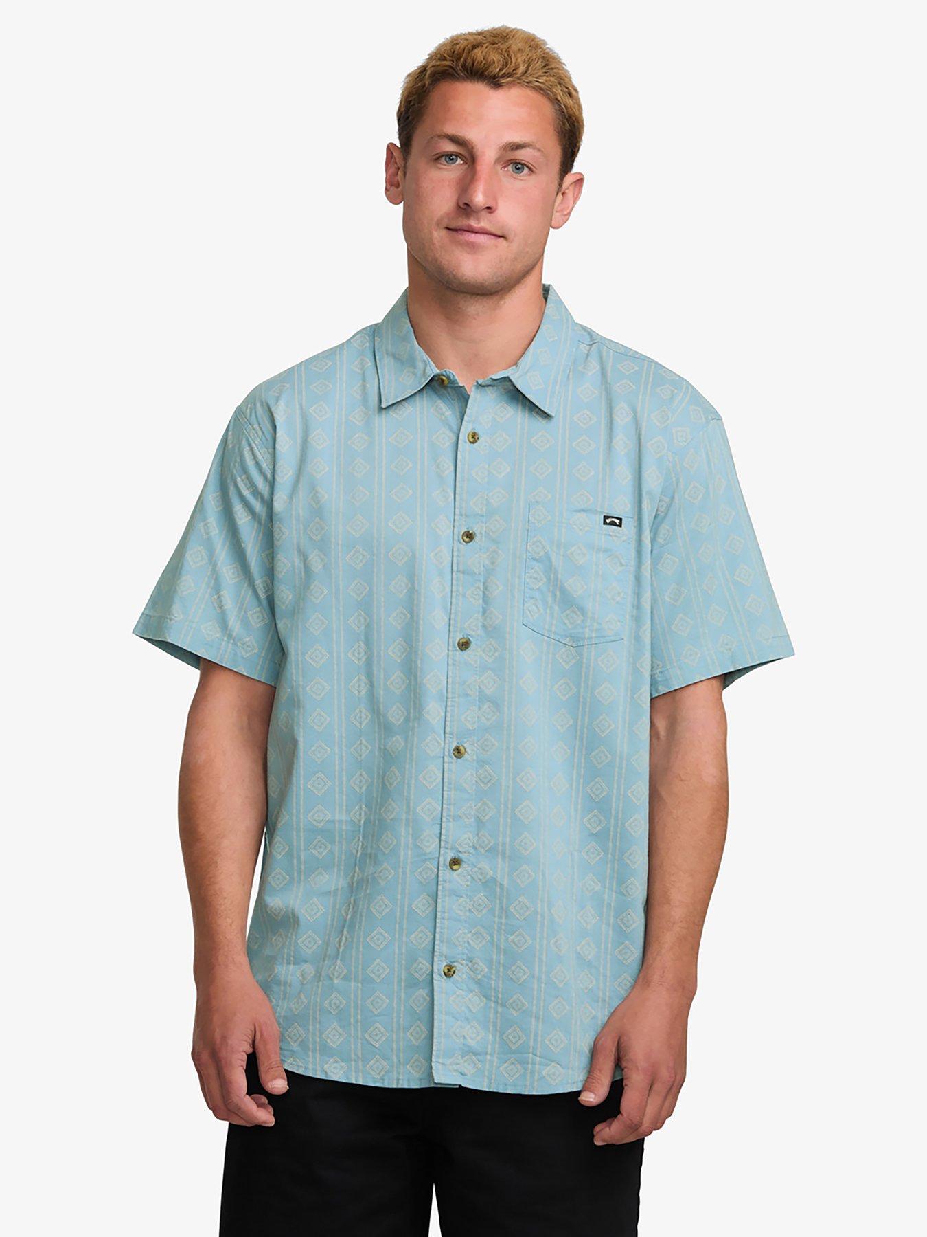 Billabong Mens Sundays Mini Short Sleeve Shirt - Blue