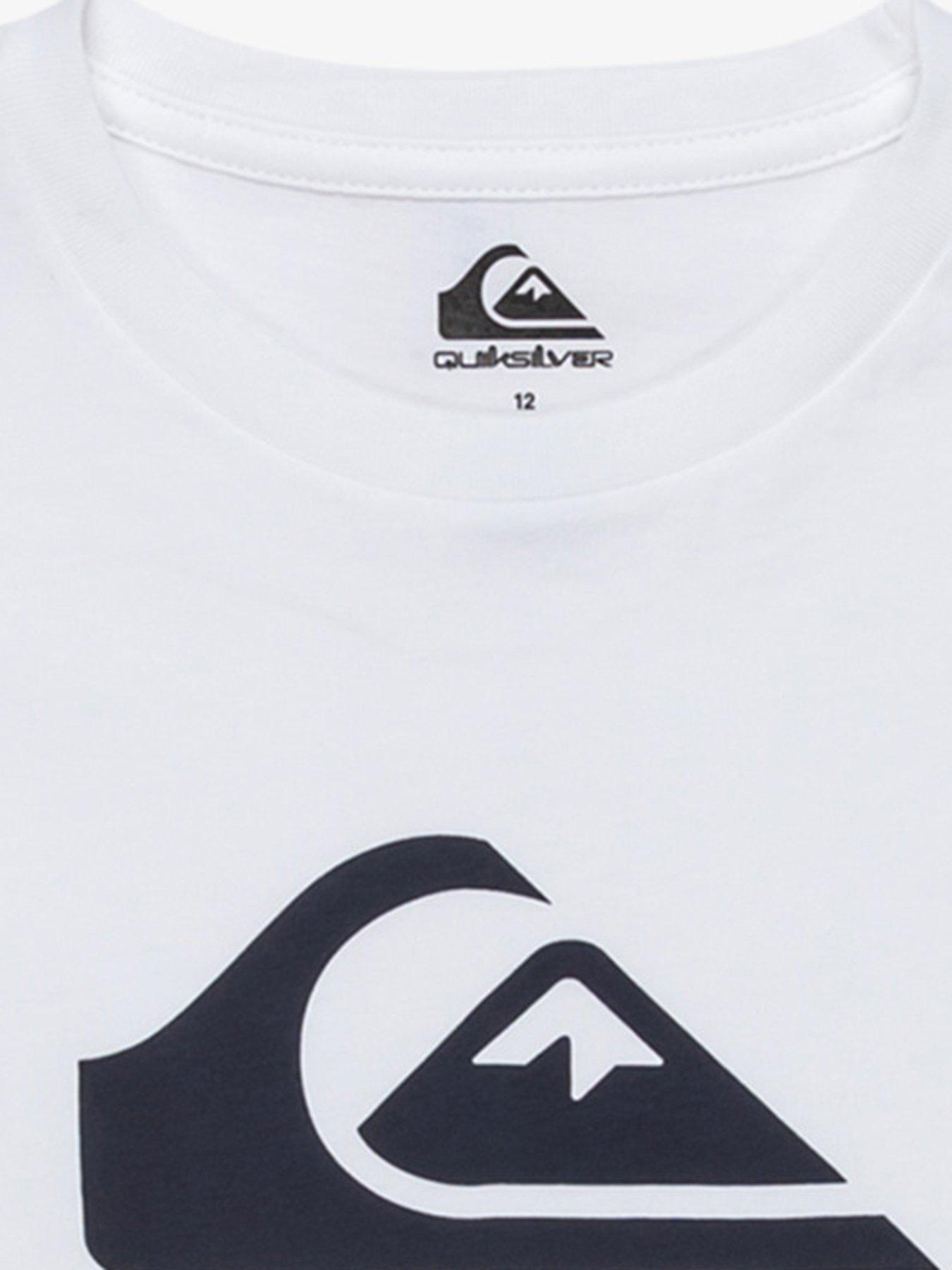 Image 3 of 3 of Quiksilver Boys Everyday Comp Logo Short Sleeve T-Shirt - White