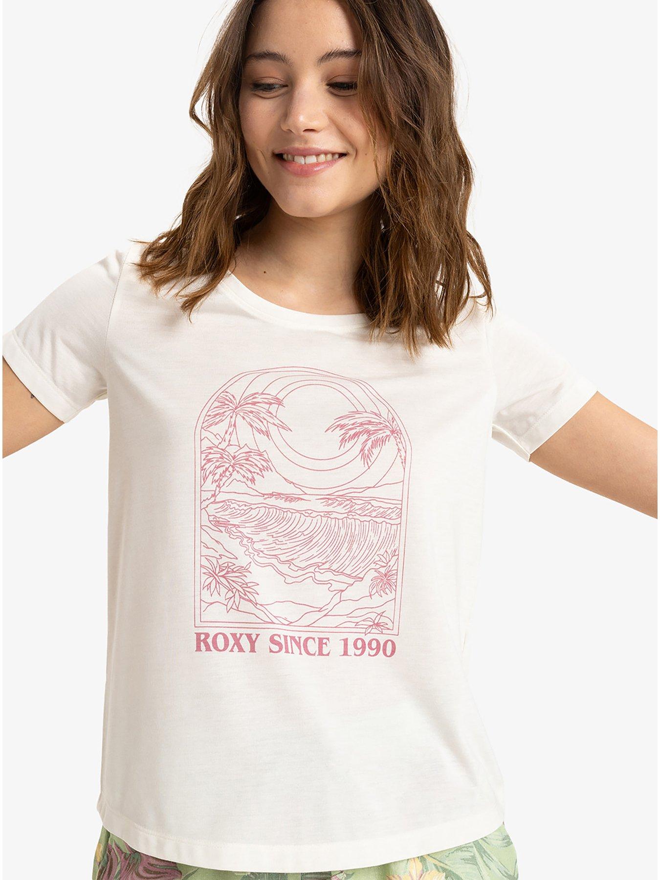 Roxy Womens Surfclassic Short Sleeve Top - White | Very