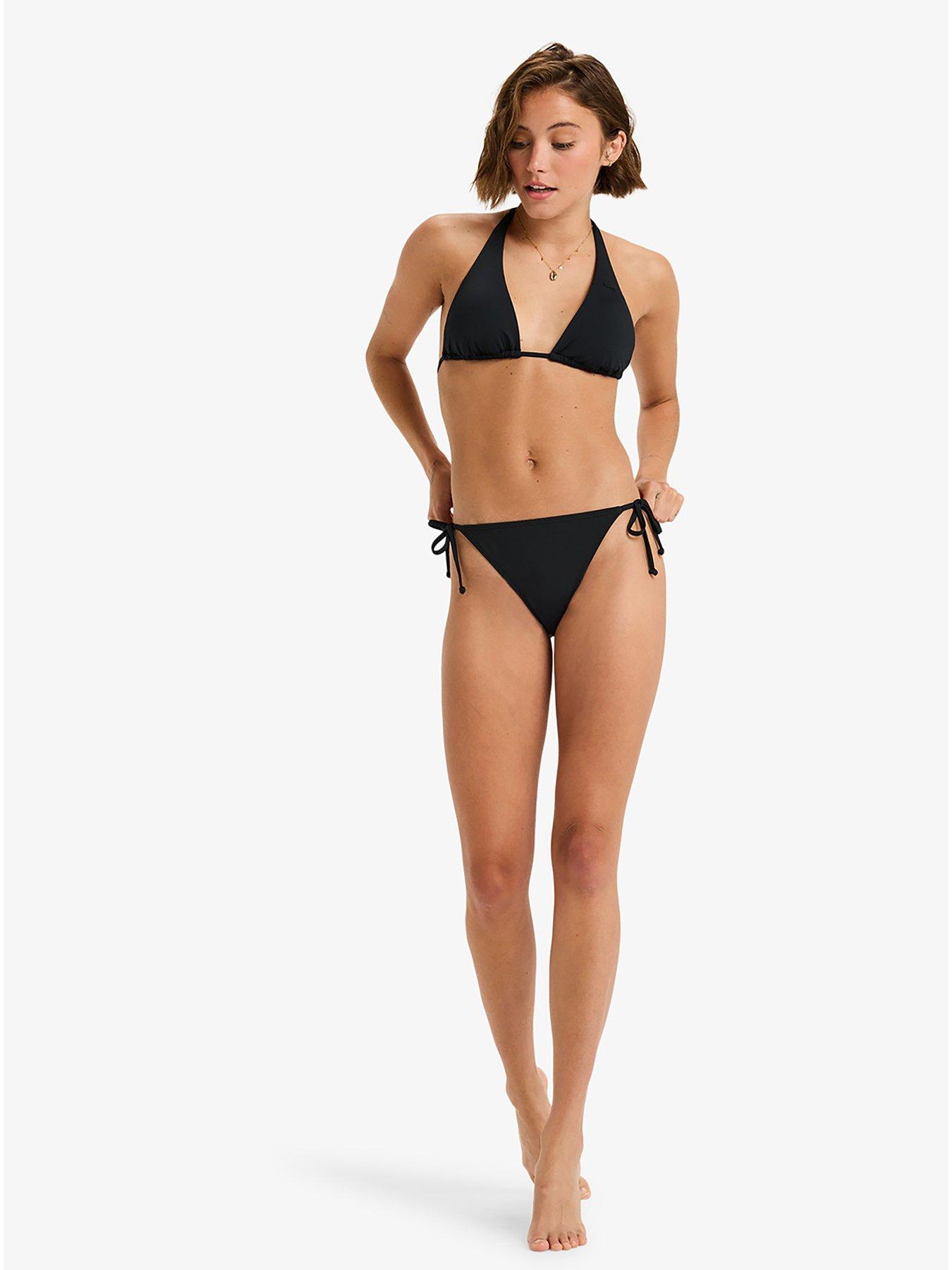 undefined Womens Beach Classics Bikini Tie Pant Separate Bottom Swimsuit - Black