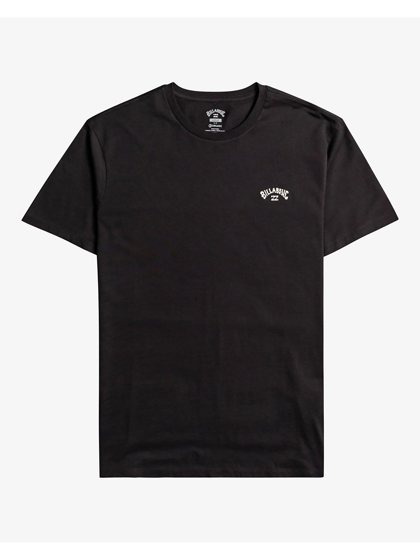 Billabong Mens Arch Crew Short Sleeve Tops - Black