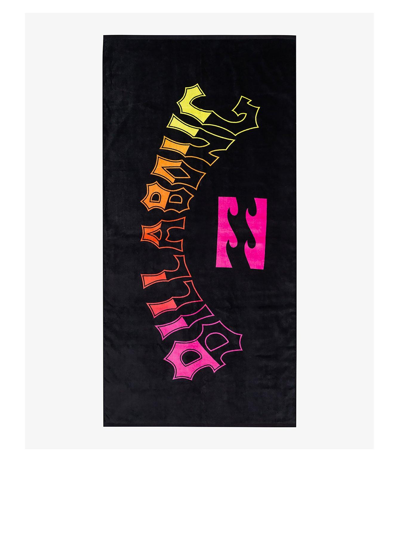 Billabong Mens Arch Wave Towel Xl Towel Small Accessories - Black