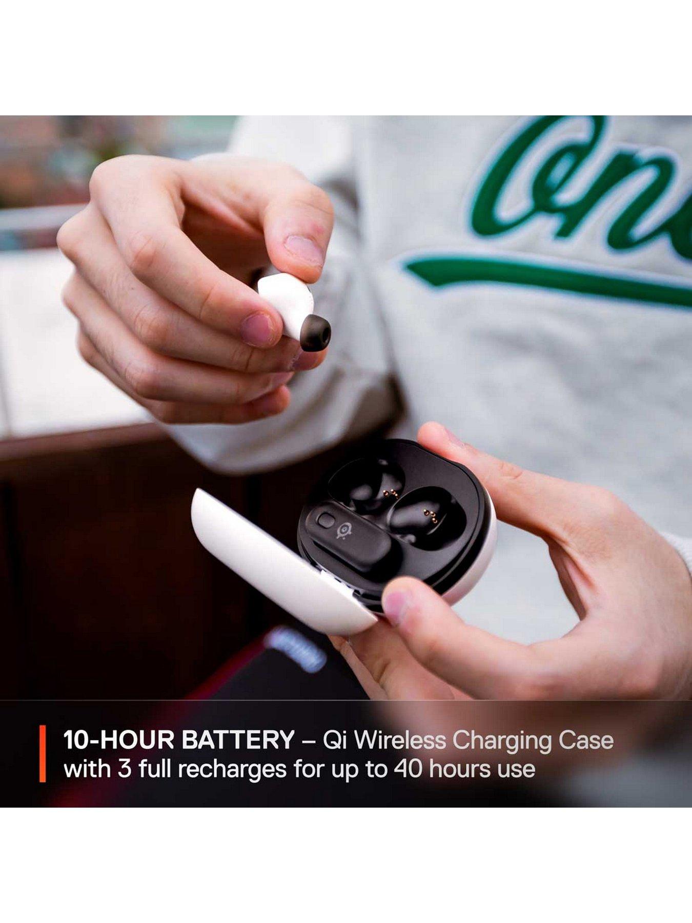 Image 7 of 7 of SteelSeries Arctis GameBuds for Playstation, Wireless Gaming Earbuds, White.
