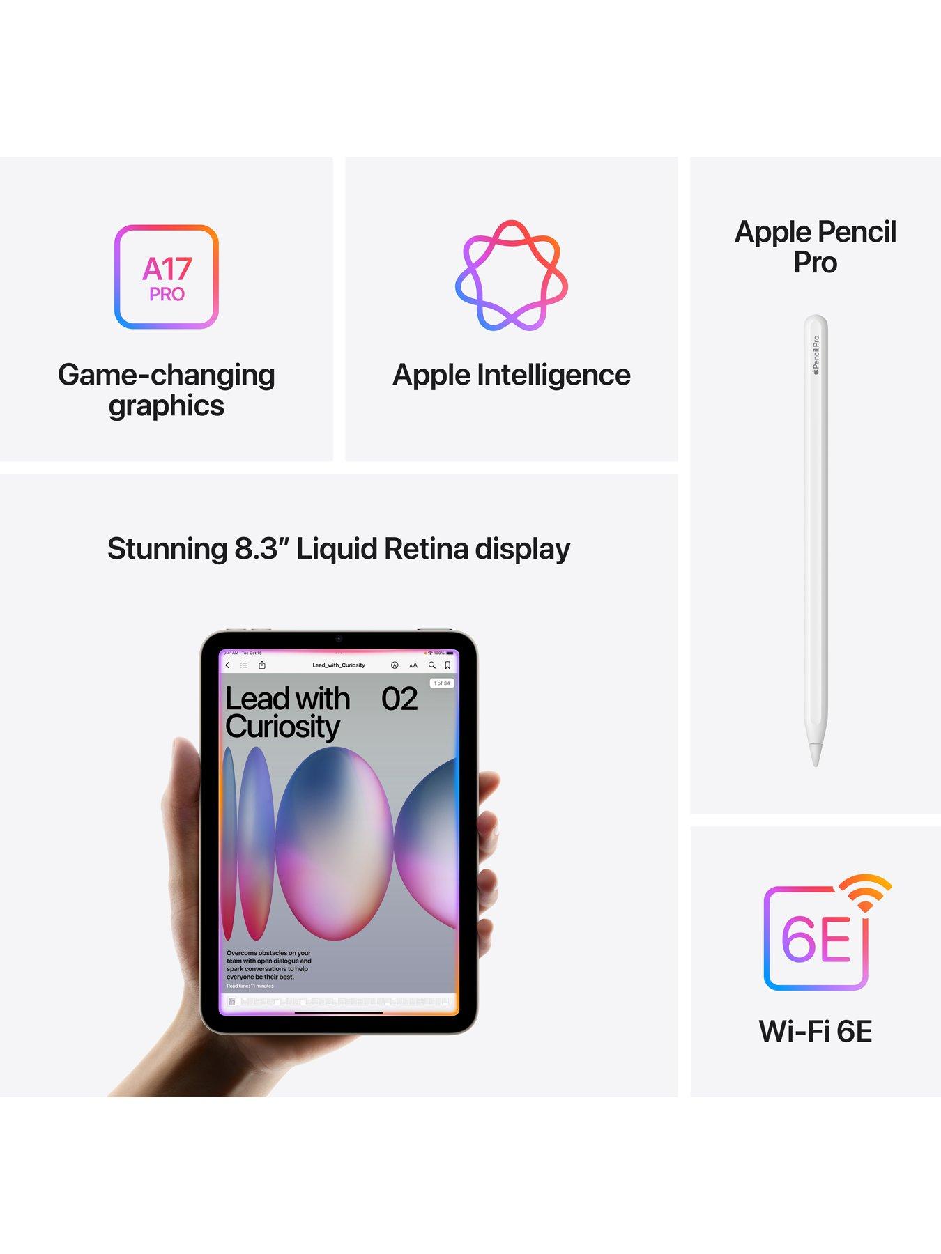 Image 5 of 7 of Apple iPad mini (7th Gen, A17 Pro, 2024) 256Gb, Wi-Fi - Starlight