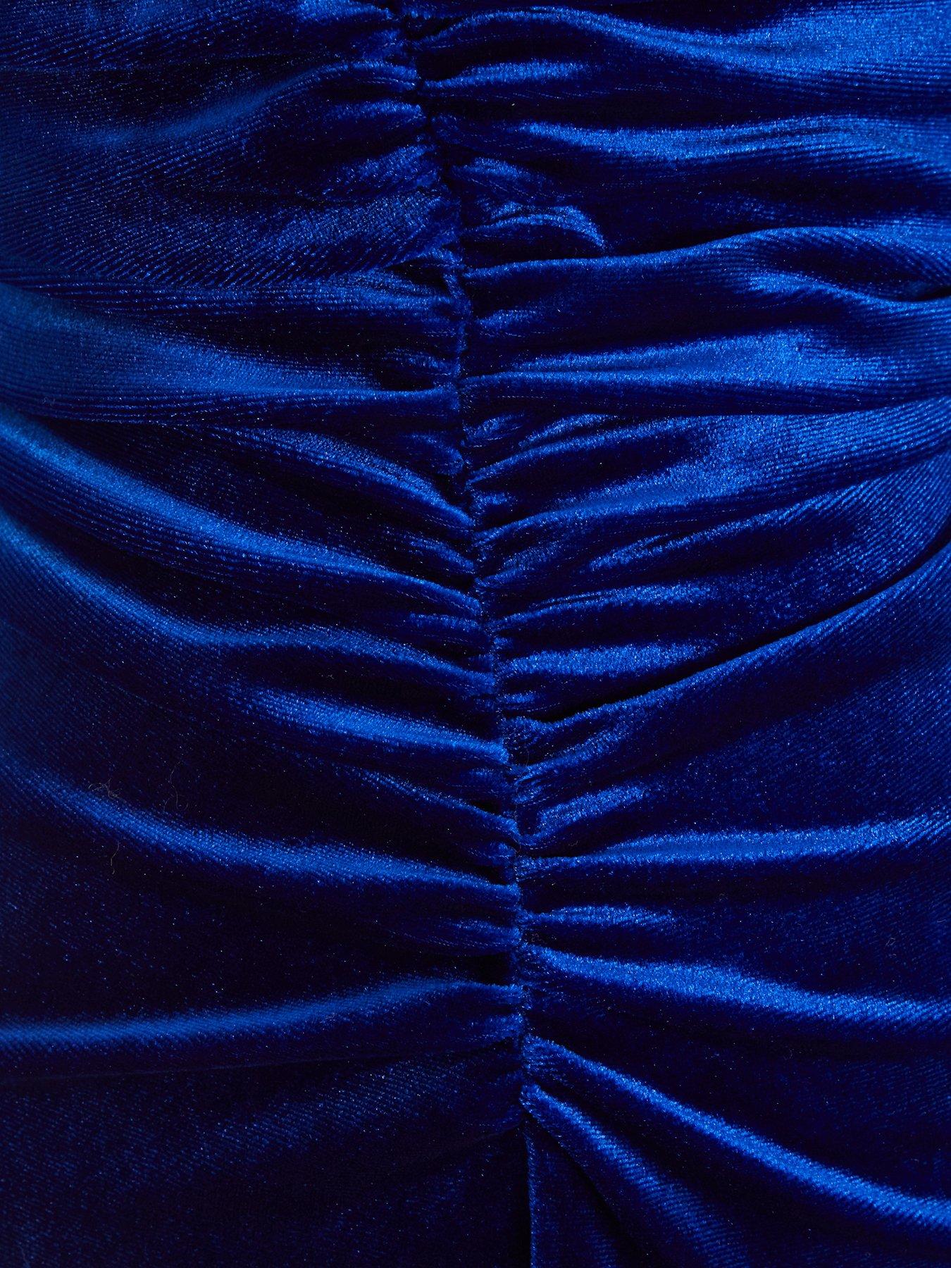 Quiz Royal Blue Velvet Midaxi Dress Very