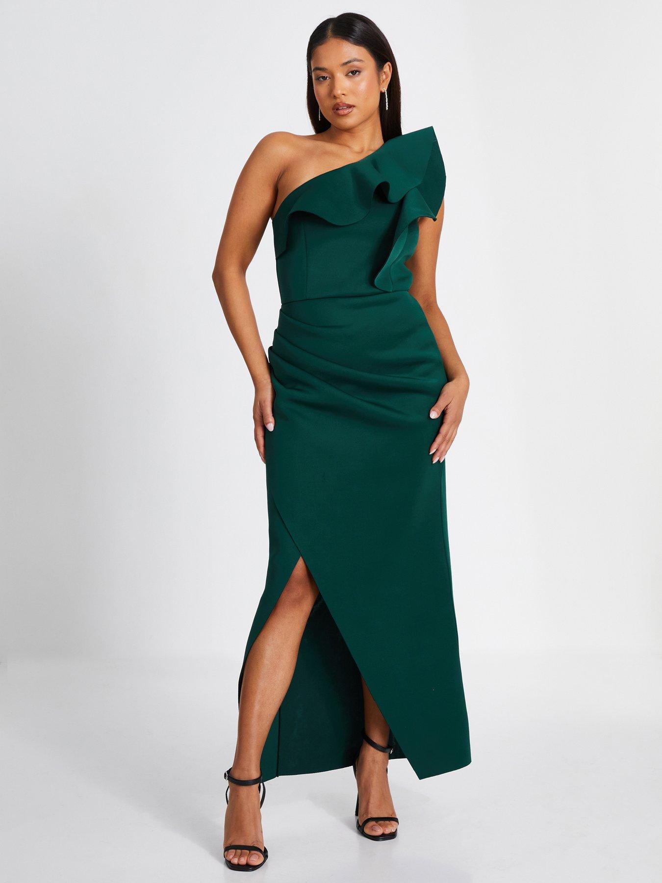 Dresses Main Collection Quiz Maxi Long Green 10 party dresses Women Very