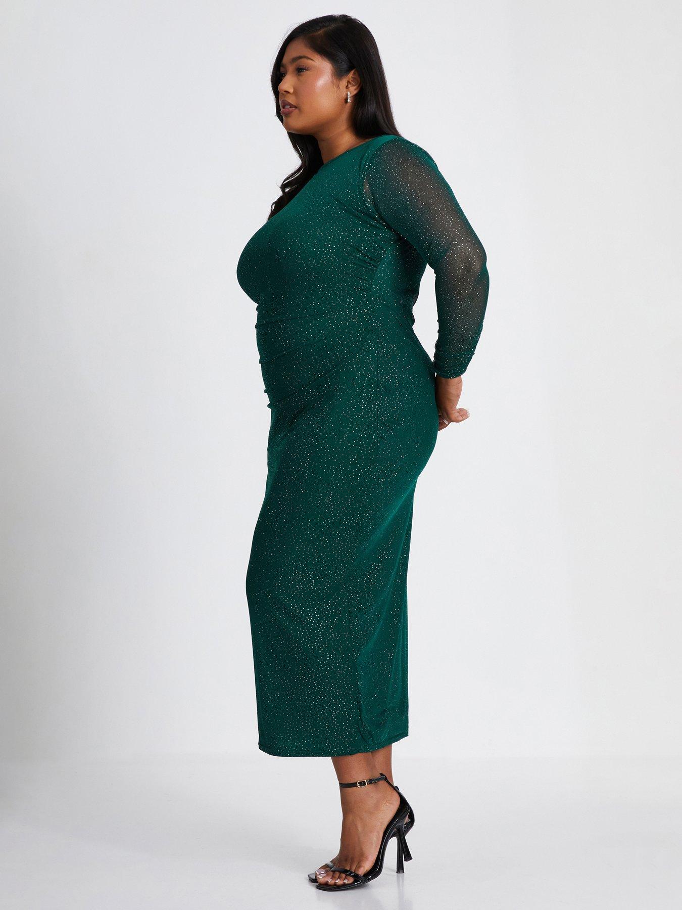 Quiz Green Sparkly Dress Green Sequin Dress Green Dress For Christmas Party Sequin  Quiz