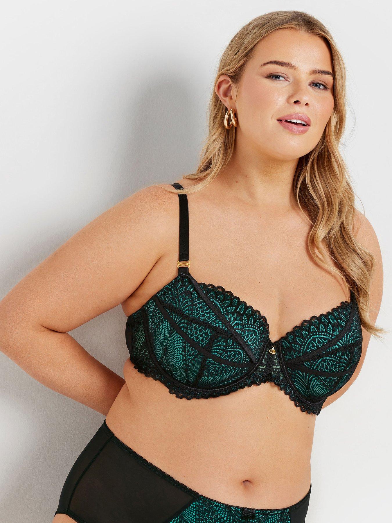 undefined Curve Strapped Lace Padded T-shirt Bra