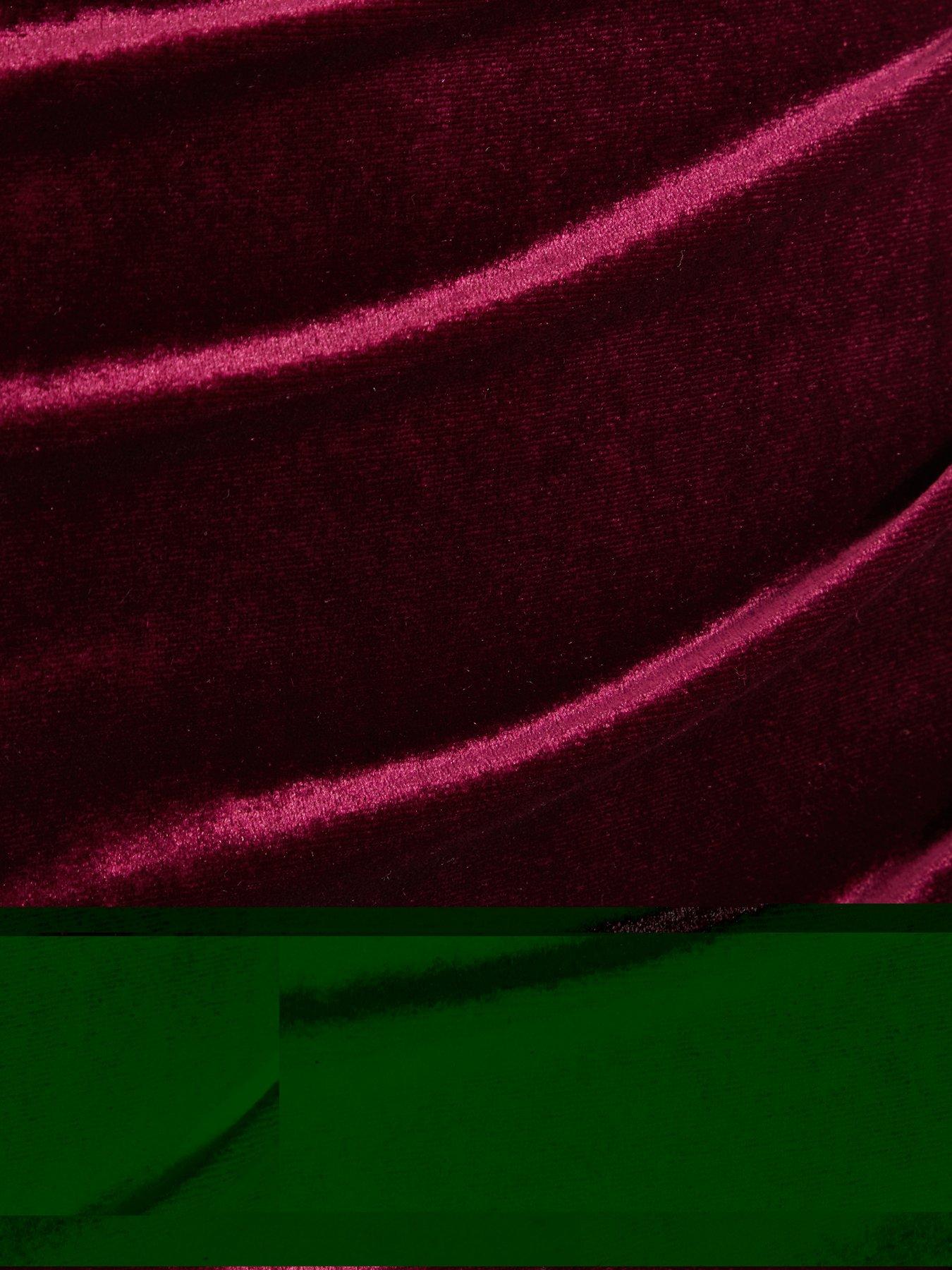 Image 5 of 5 of Quiz Petite Dark Red Cowl Neck Midaxi Dress