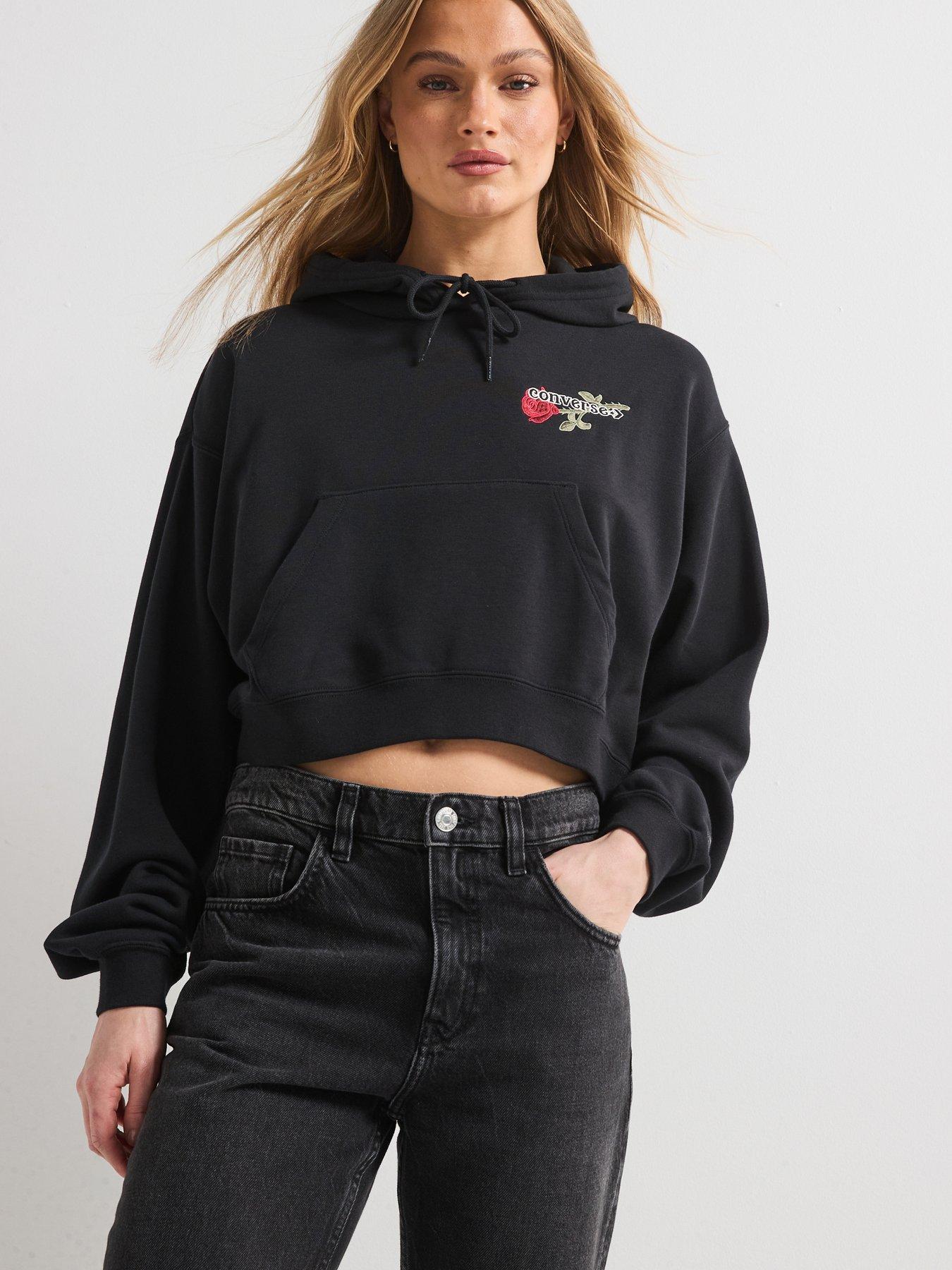 undefined Womens V-day Essentials Hoodie - Black