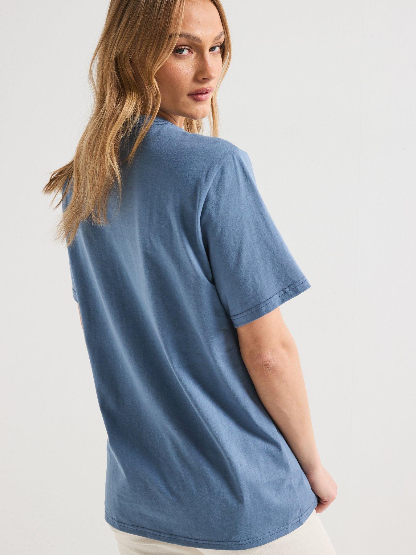 Image 2 of 5 of Converse Womens Star Chev Tee - Blue