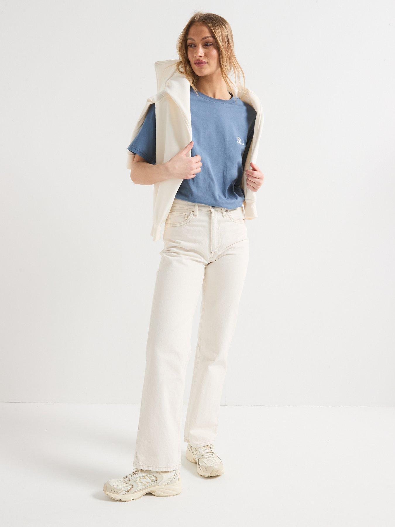 Image 3 of 5 of Converse Womens Star Chev Tee - Blue