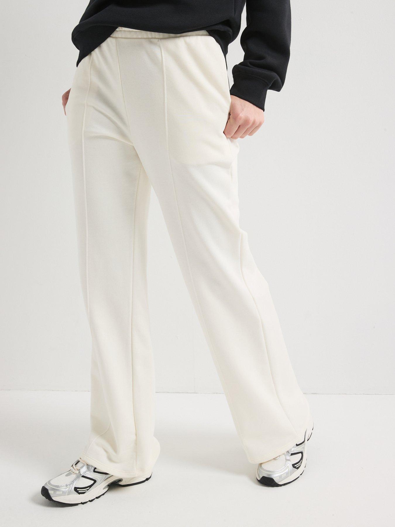 undefined Womens Star Chevron Open Hem Pant - Beige