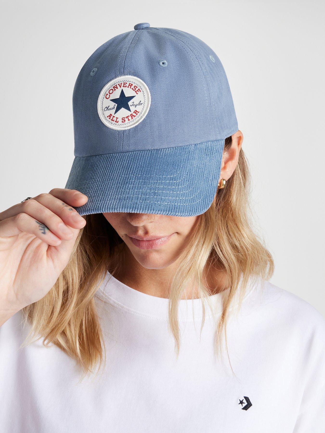 Image 2 of 4 of Converse Womens Day One Herringbone and Corduroy Chuck Patch Cap - Blue